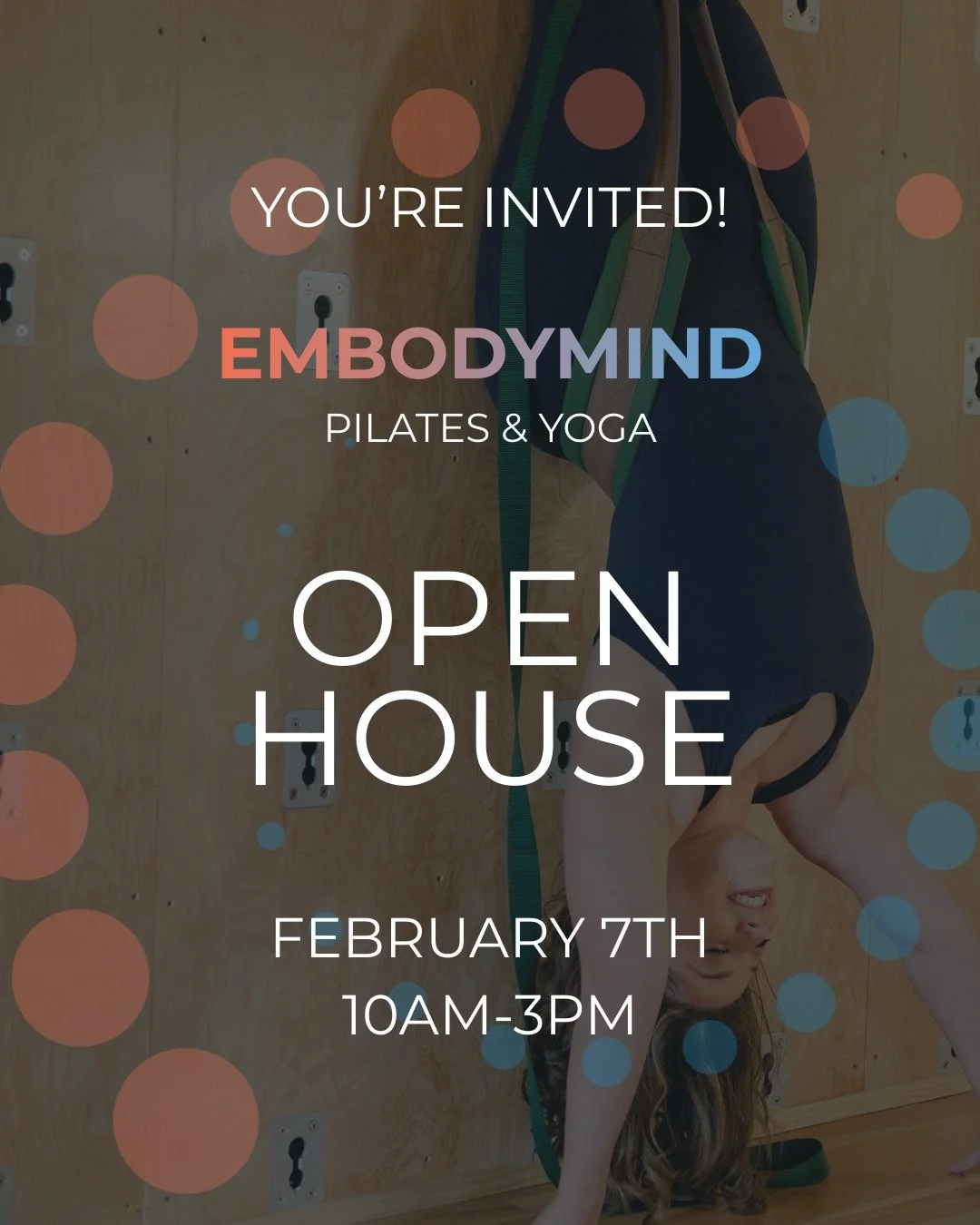🎉 Join us for EmbodyMind Pilates &amp; Yoga&rsquo;s 2nd Annual Open House + One-Year Anniversary⁠
📅 February 7 | ⏰ 10am&ndash;3pm⁠
⁠
Enjoy back-to-back FREE classes all day including Pilates Mat, Reformer, Tower, Yoga Wall, and Yoga. It&rsquo;s the