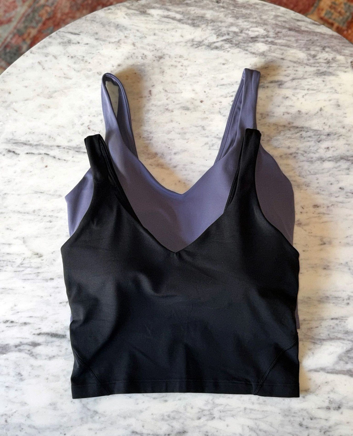 Layers for whatever New England decides to do today 🤍⁠
⁠
Lululemon leggings, bras, tanks, and pullovers&mdash;easy to mix, easy to wear, in and out of the studio.⁠
⁠
Available in-studio.