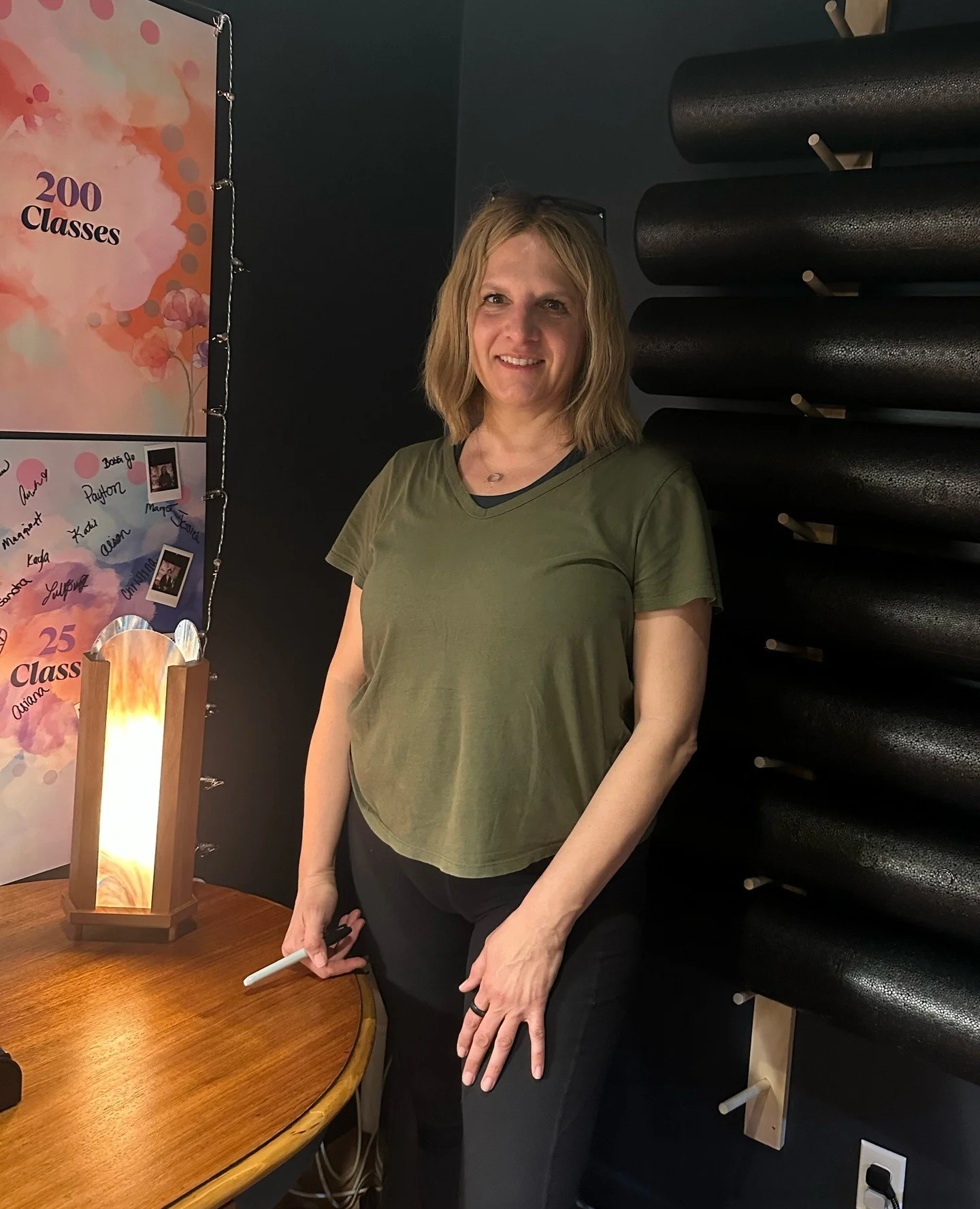 Milestone Monday 👏⁠
⁠
We&rsquo;ve got a big one this week&hellip;⁠
⁠
Christine D. just hit 200 classes (!!) &mdash; our first to do it 🎉⁠
⁠
That&rsquo;s a lot of showing up, and it does not go unnoticed.⁠
⁠
Also celebrating:⁠
Hannah L. &mdash; 5⁠
C