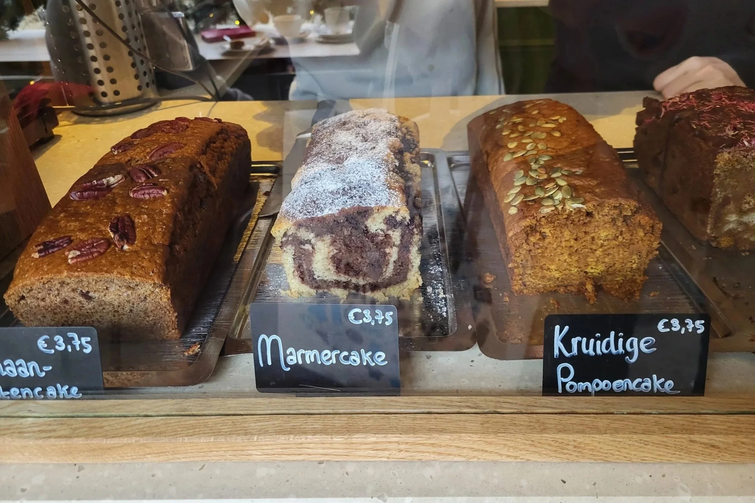 Vegan cakes at Kluts bakery Utrecht
