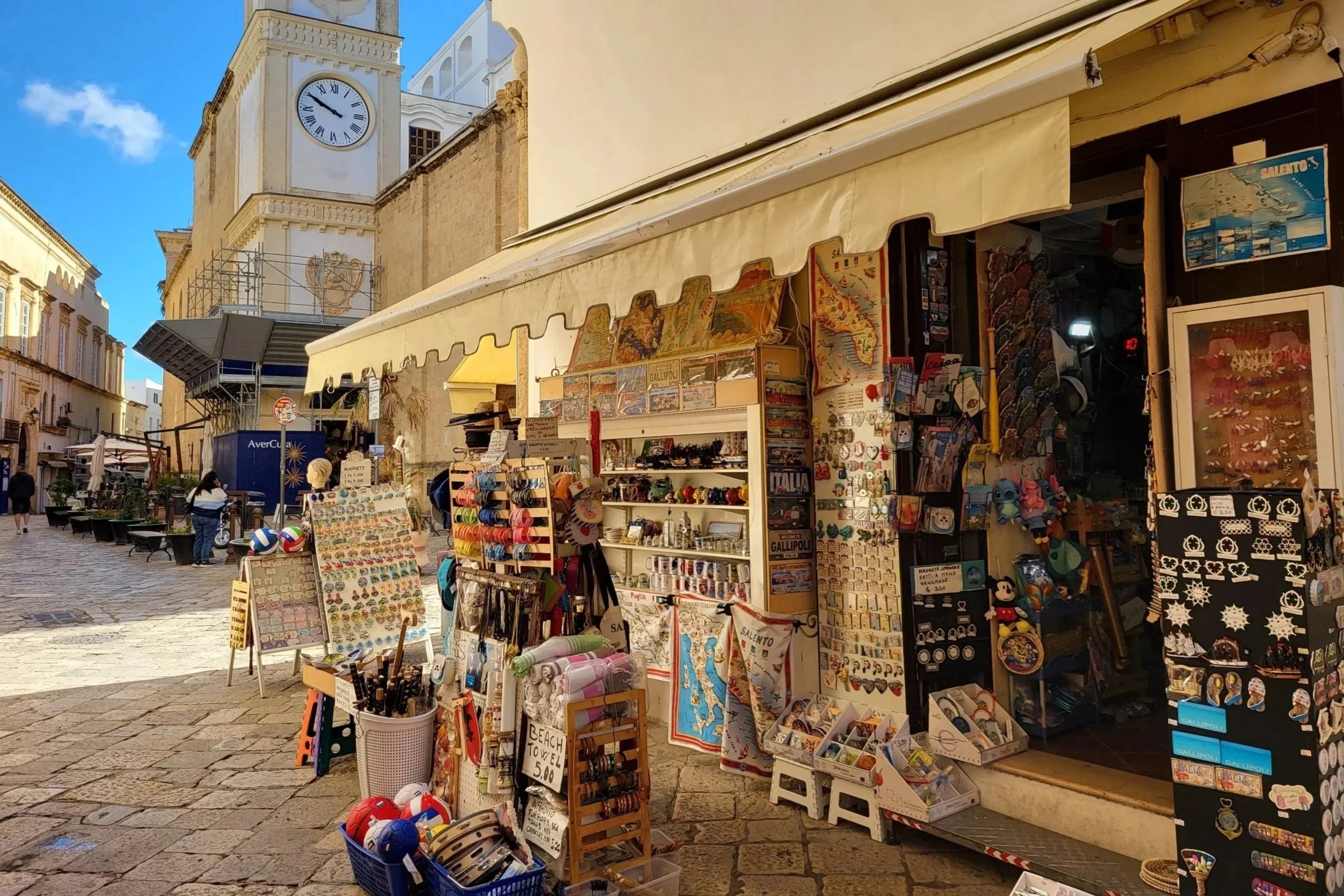 Souvenir shop in the historic town of Gallipoli