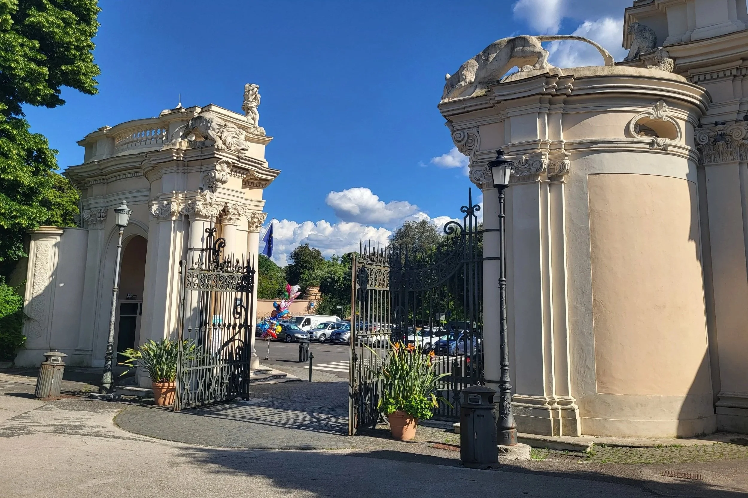 Entrance of the Bioparco in Rome