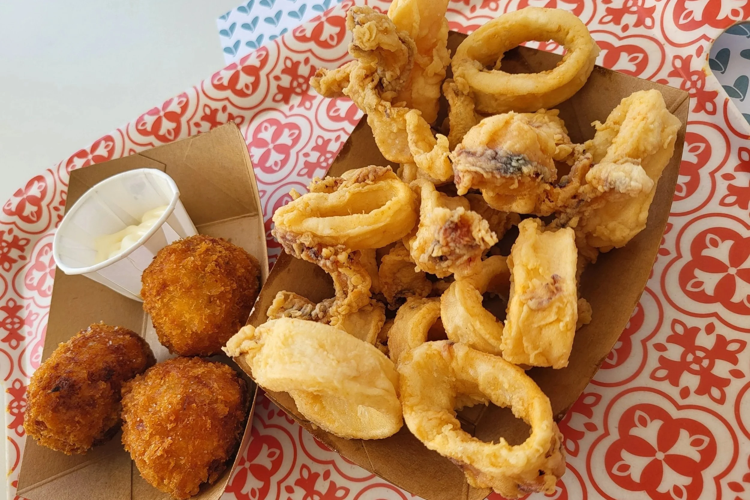 Fried seafood in Gaeta