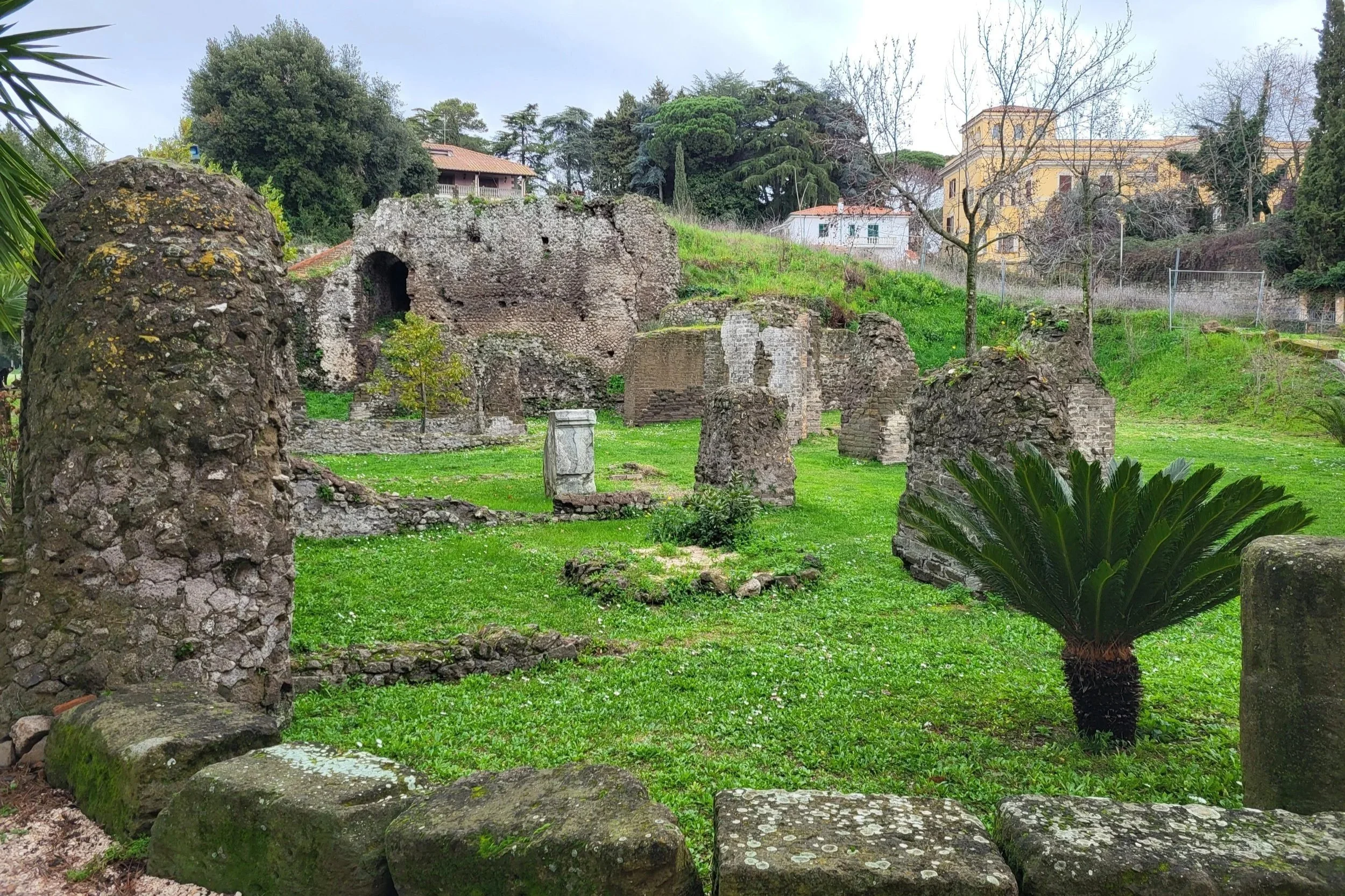 the remains of the Temple of Juno Sospita.