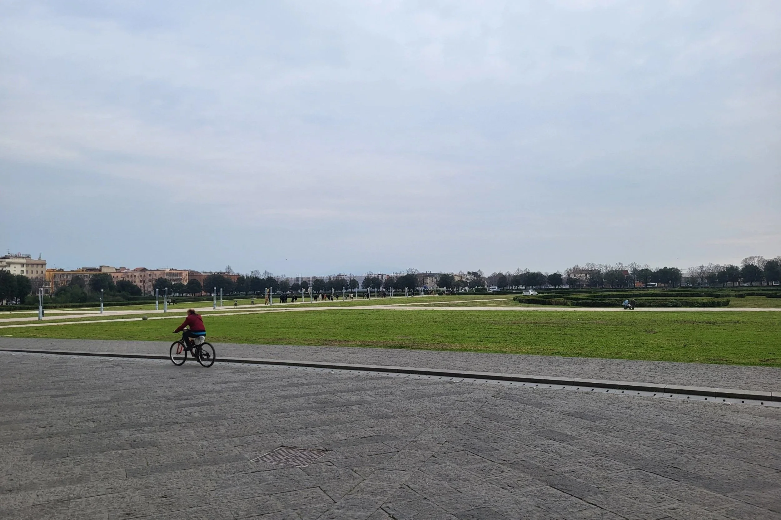 A biker in Caserta