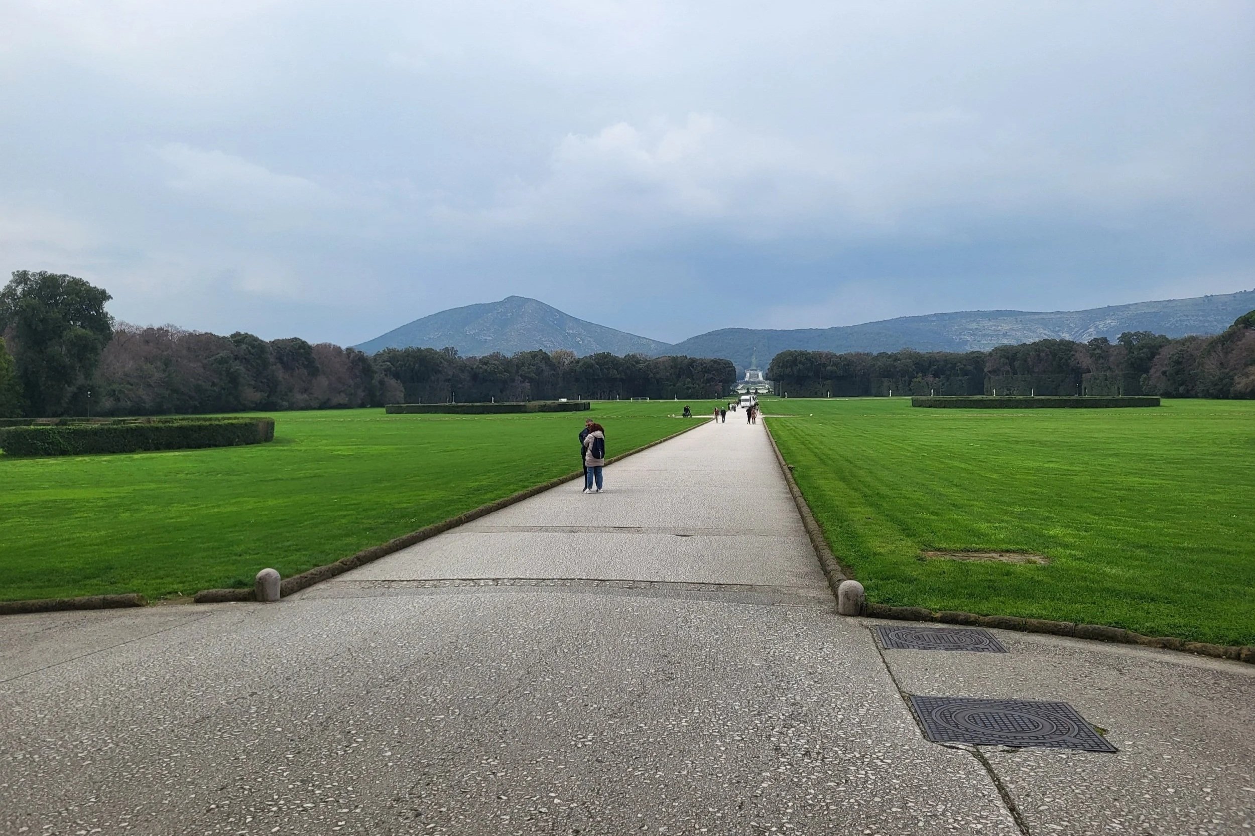 Beginning of the Royal Gardens in Reggia di Caserta
