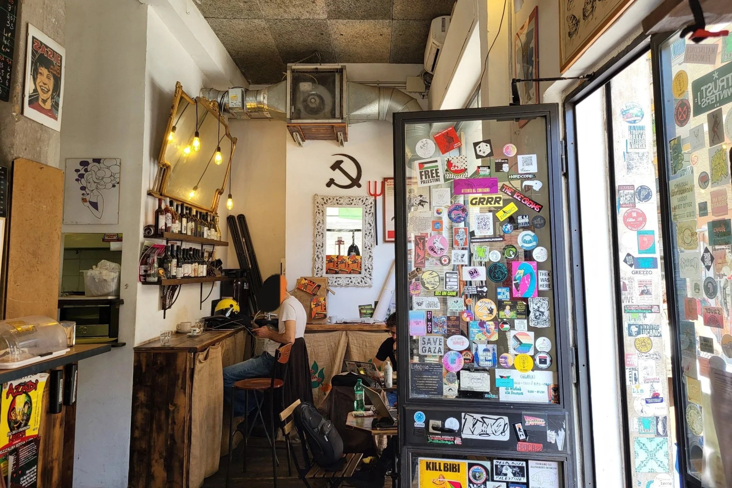 Interior of Zazie nel Metrò in Pigneto, Rome