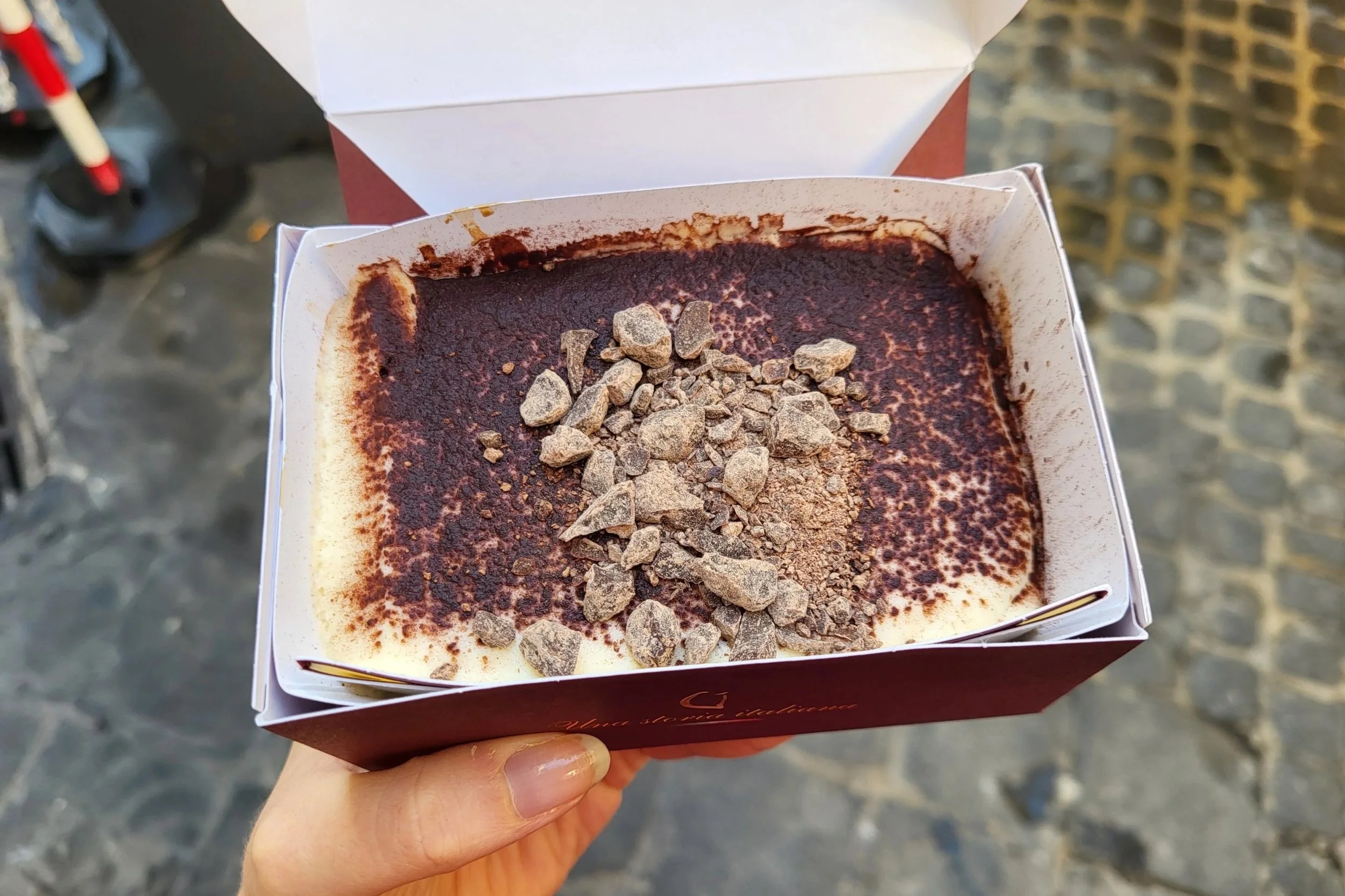 Classic tiramisu at Pompi