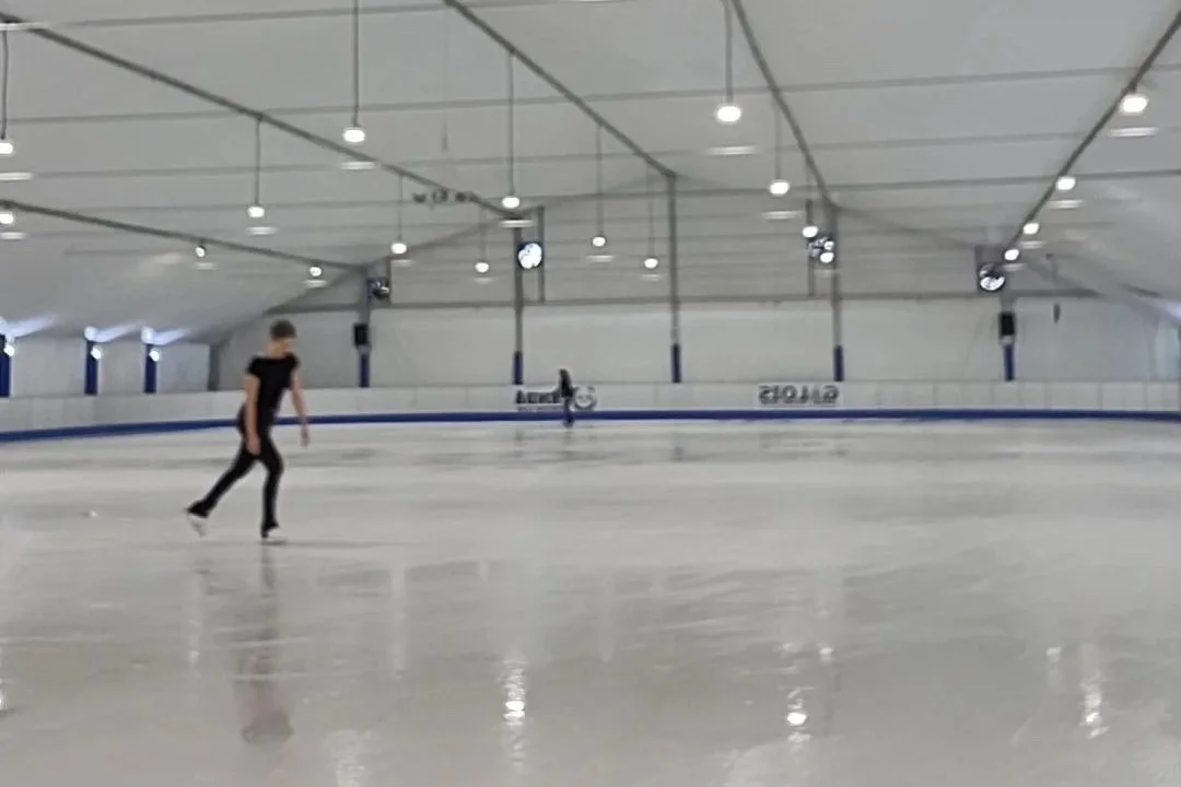 Picture of me figure skating at Sporting Club Panda