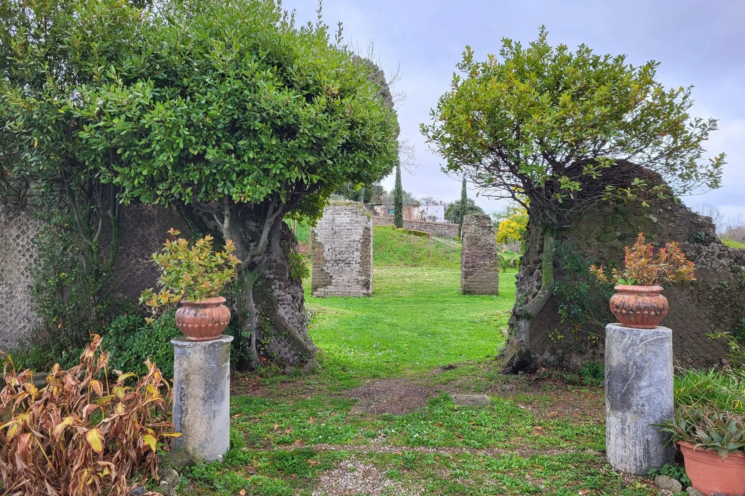the remains of the Temple of Juno Sospita.