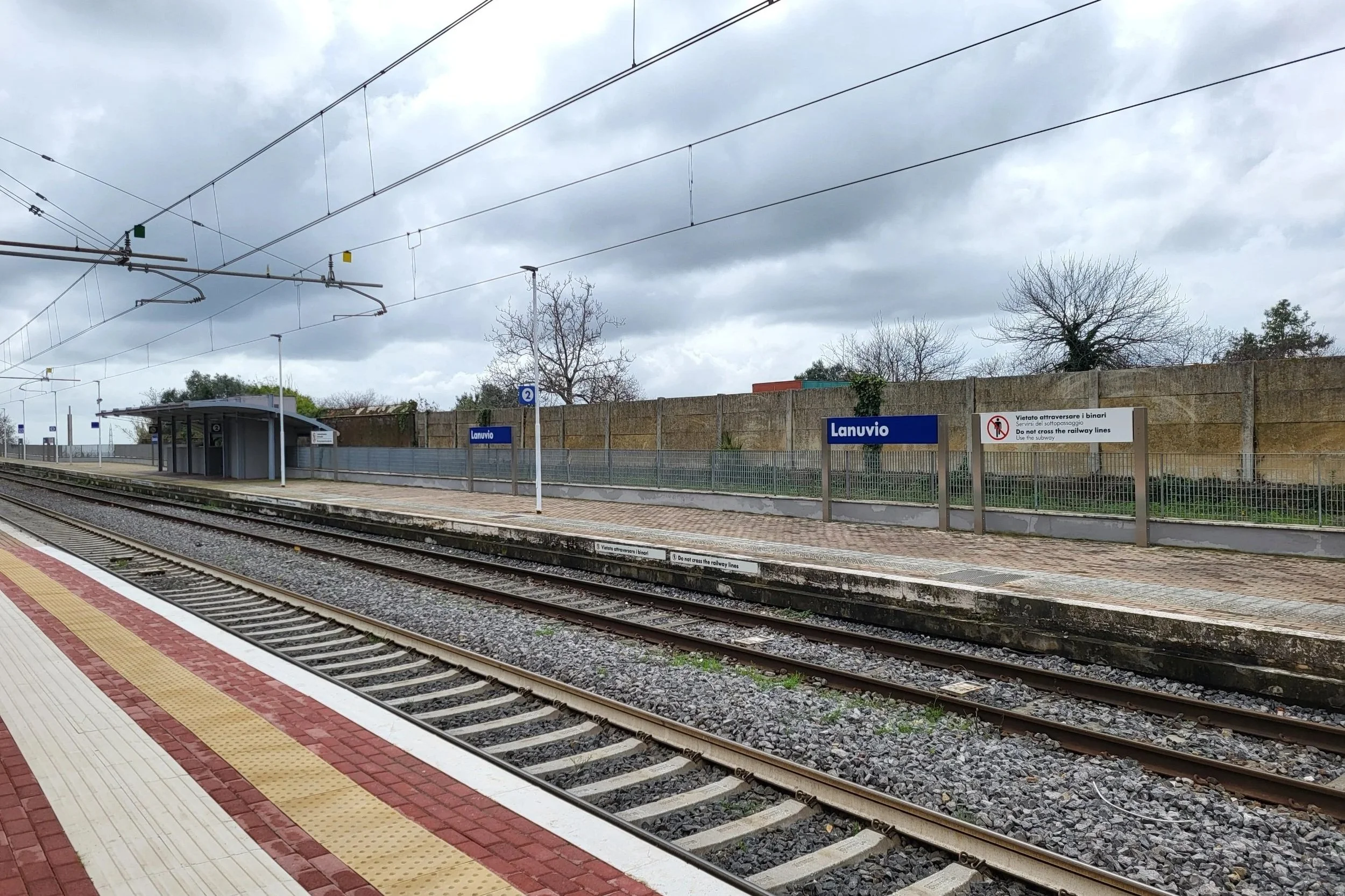 The train station in Lanuvio