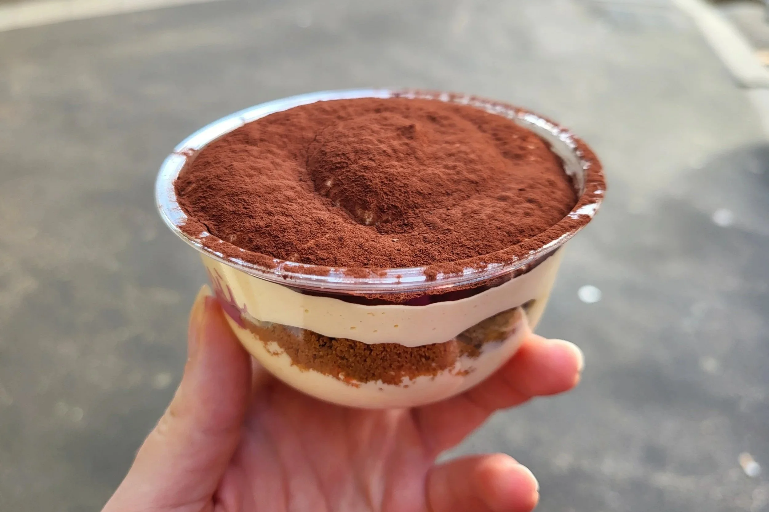 Classic tiramisu at Tiramisú Merisù in Rome