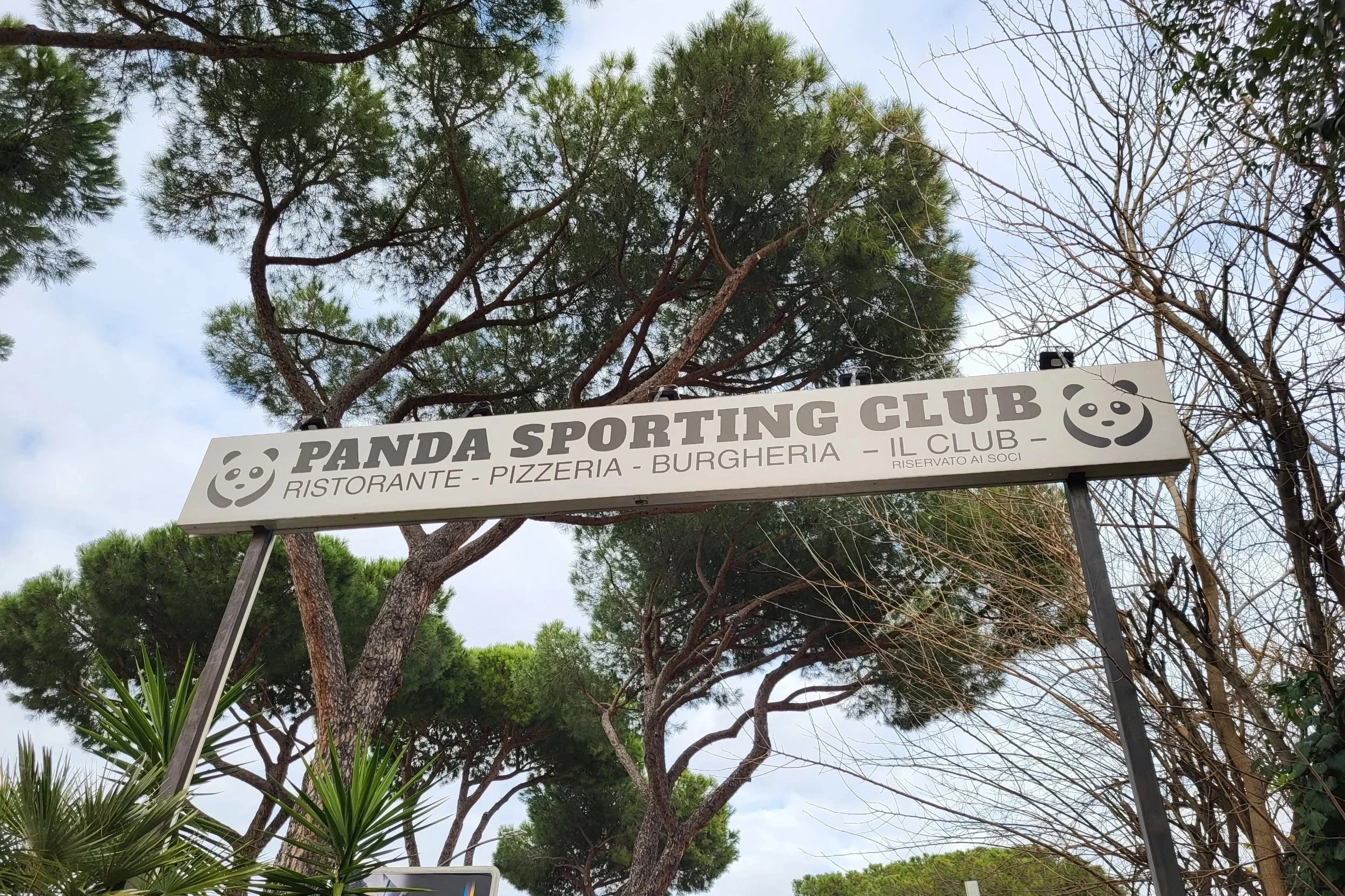 Entrance of Sporting Club Panda in Rome