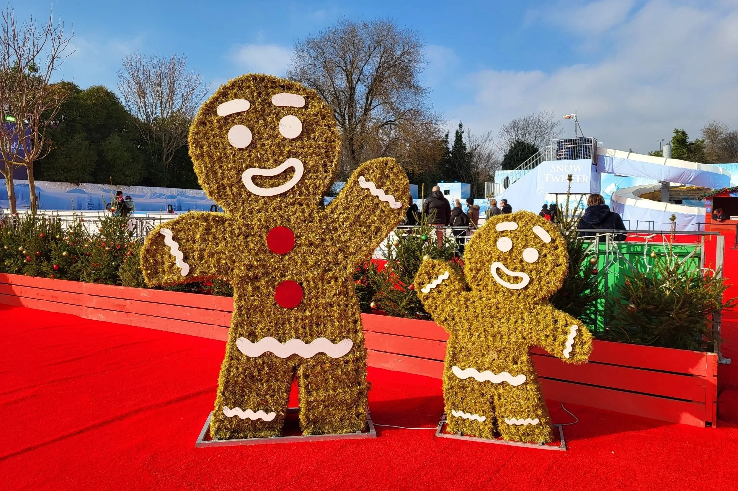 Gingerbread decoration at Christmas World in Rome