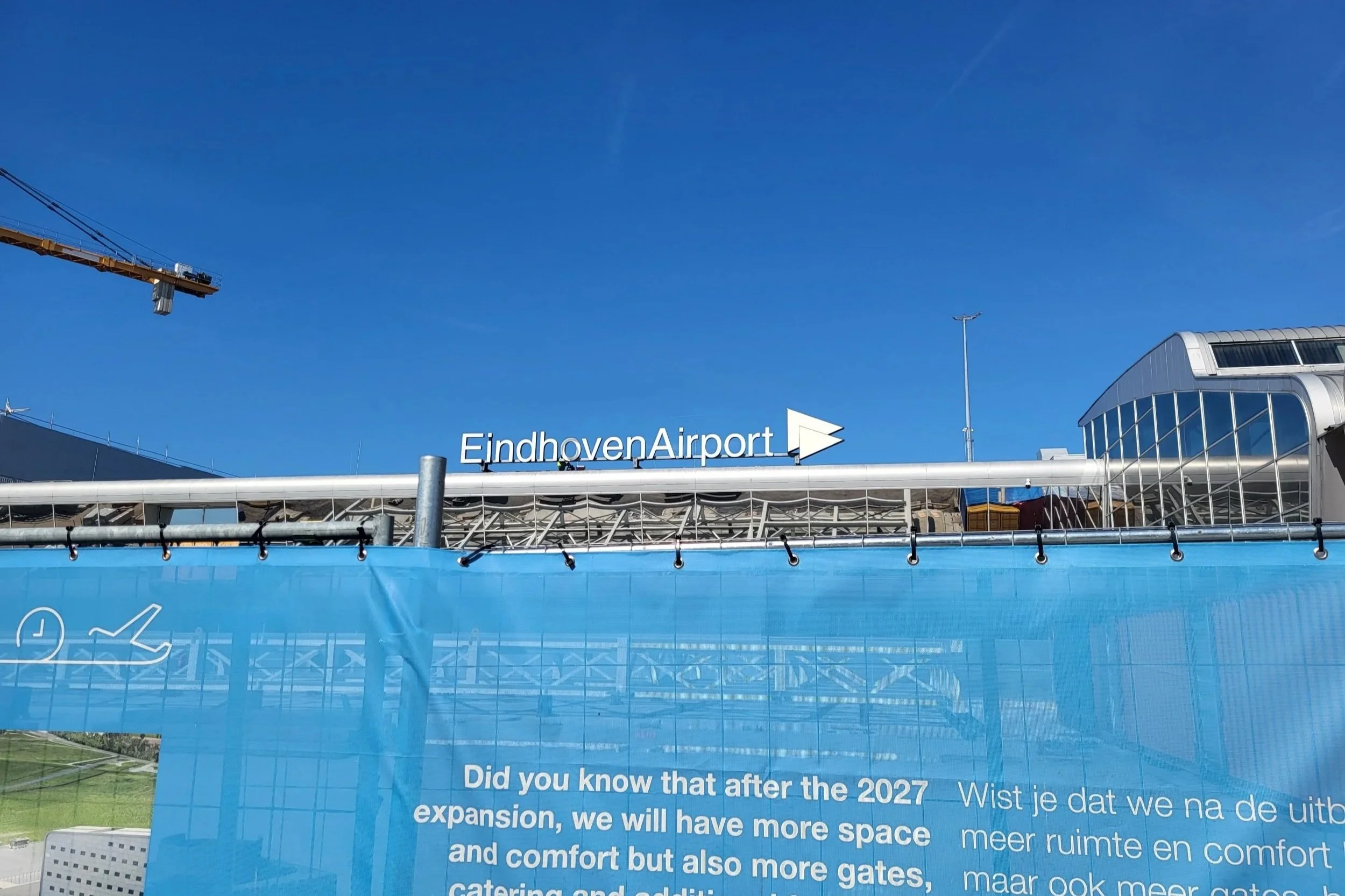 Eindhoven Airport under construction