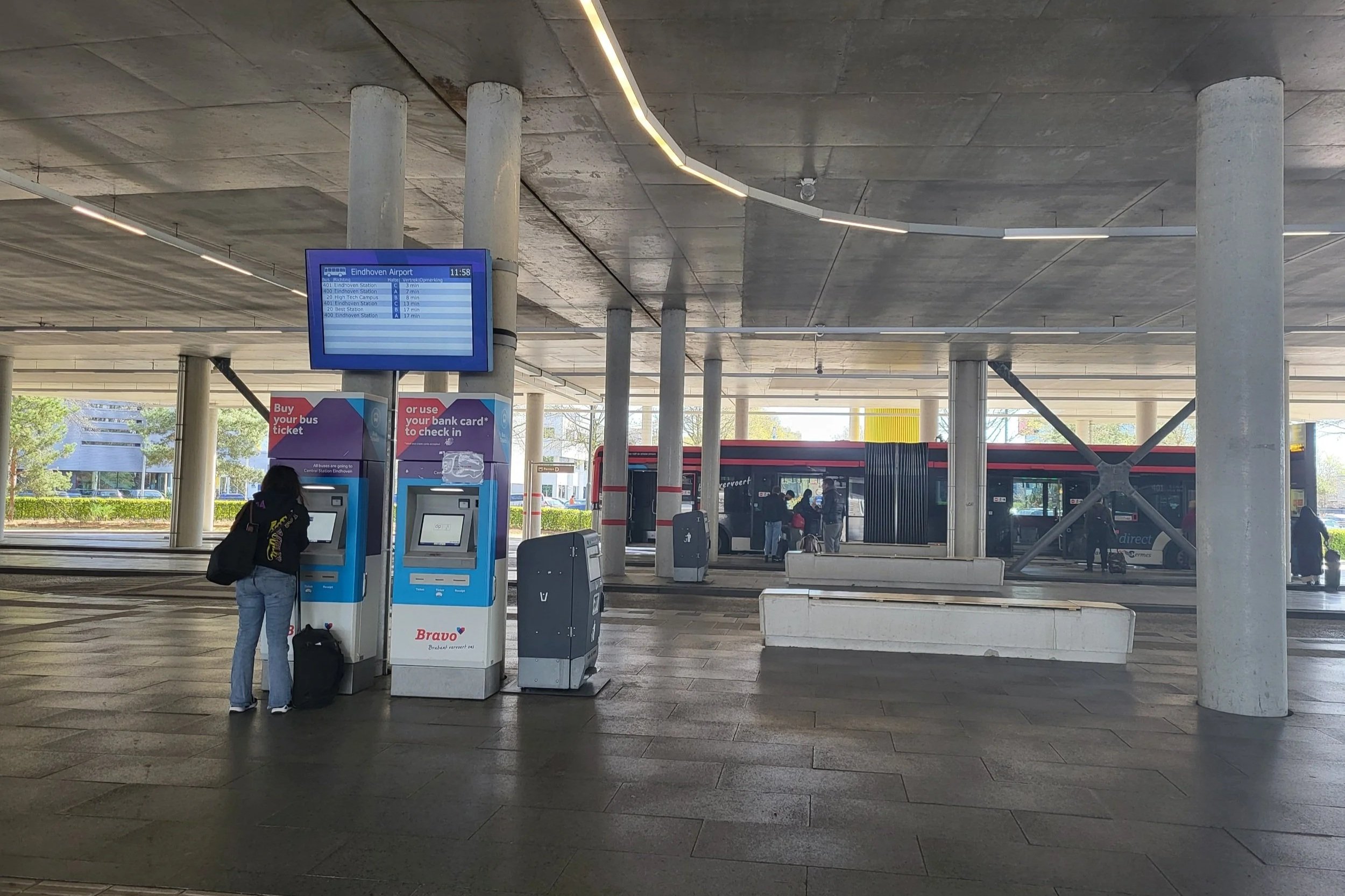 Bus stop Eindhoven Airport
