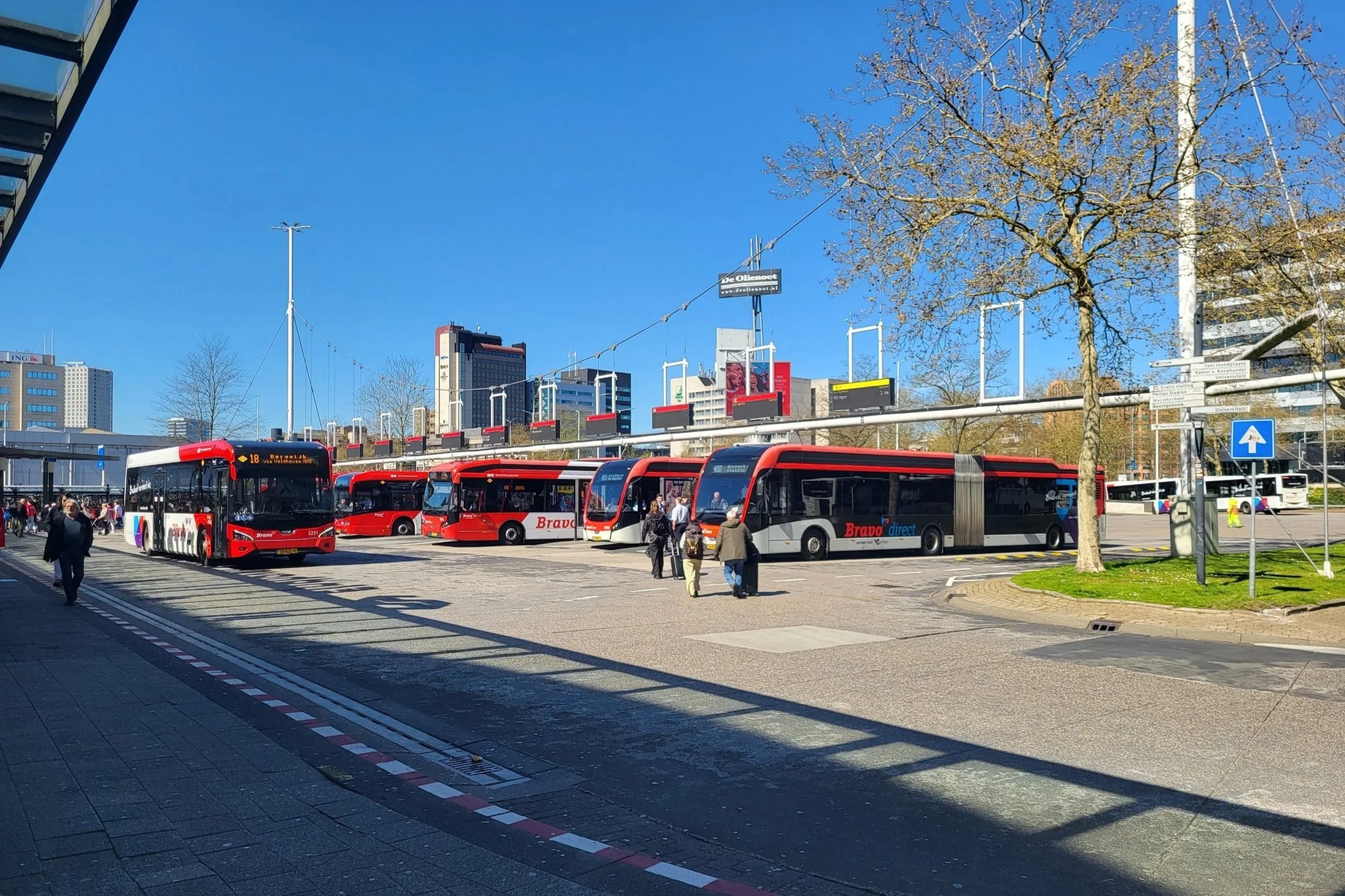Buses at Eindhoven station