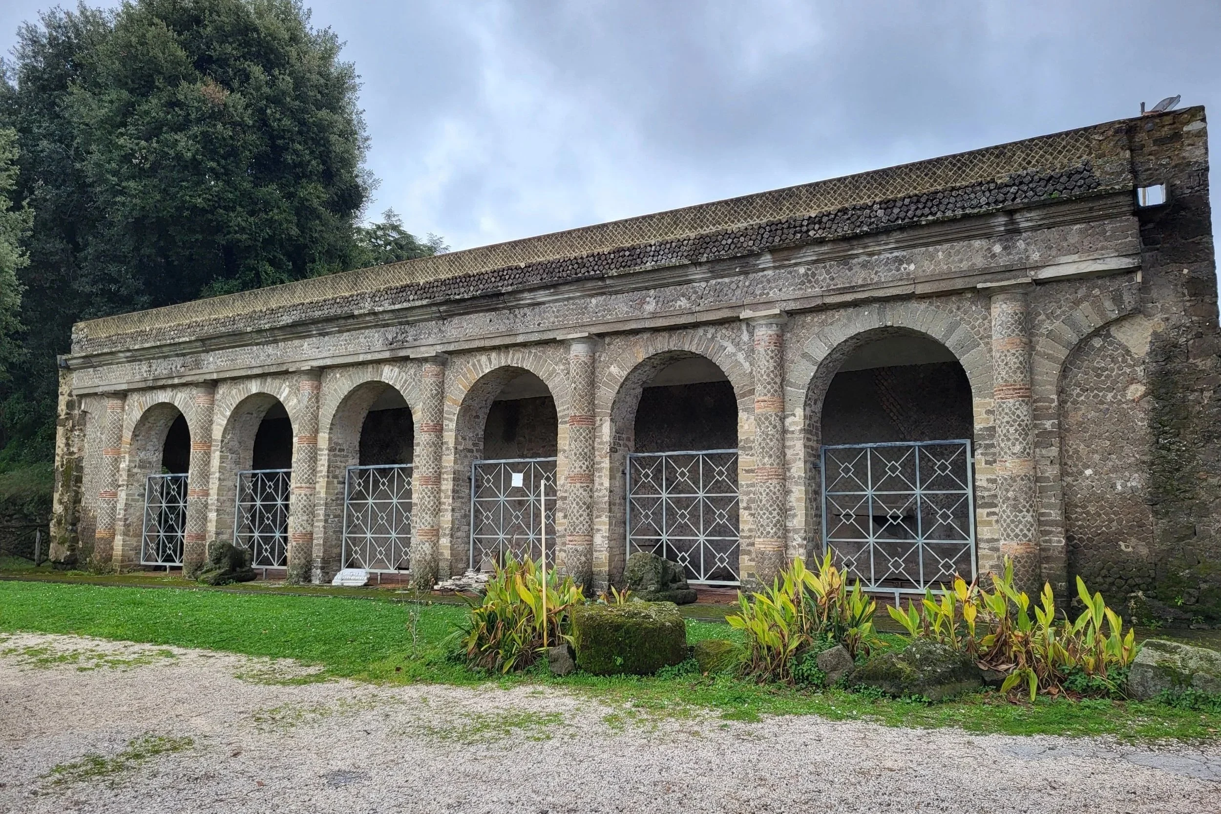 the remains of the Temple of Juno Sospita in Lanuvio