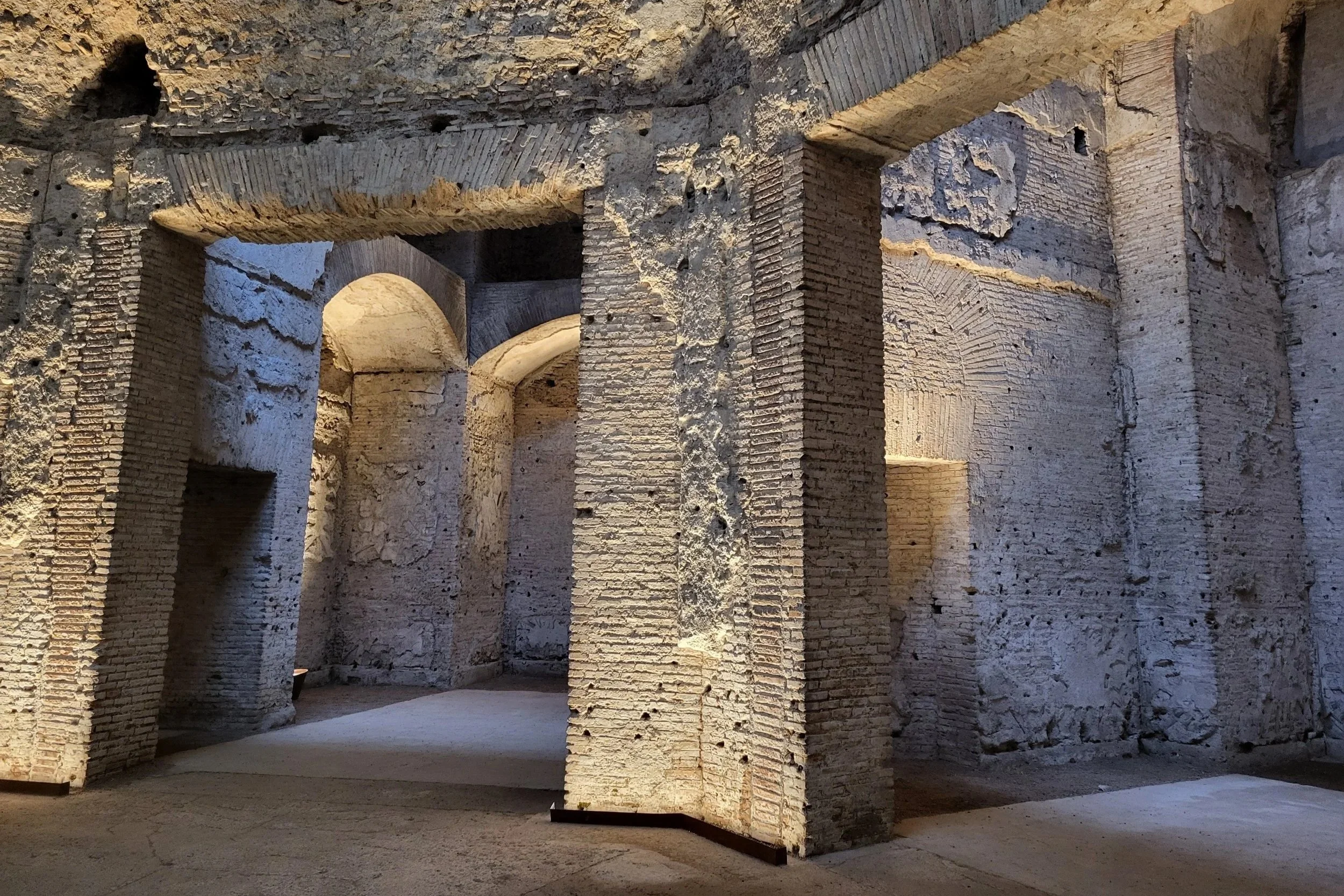 Underground rooms of Nero’s Domus Aurea near the Colosseum