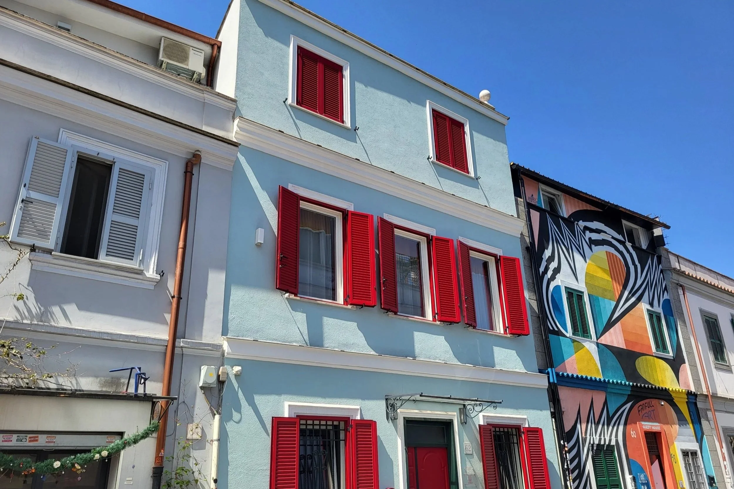 Street art in the Pigneto area Rome