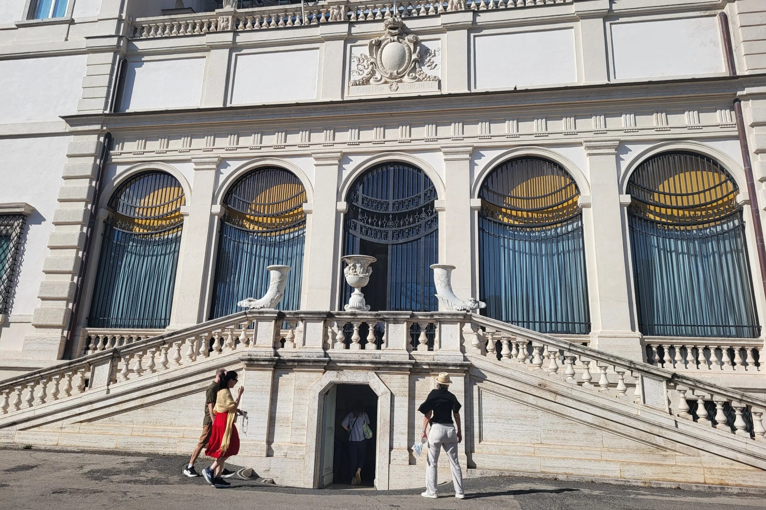 Outside building of Galleria Borghese