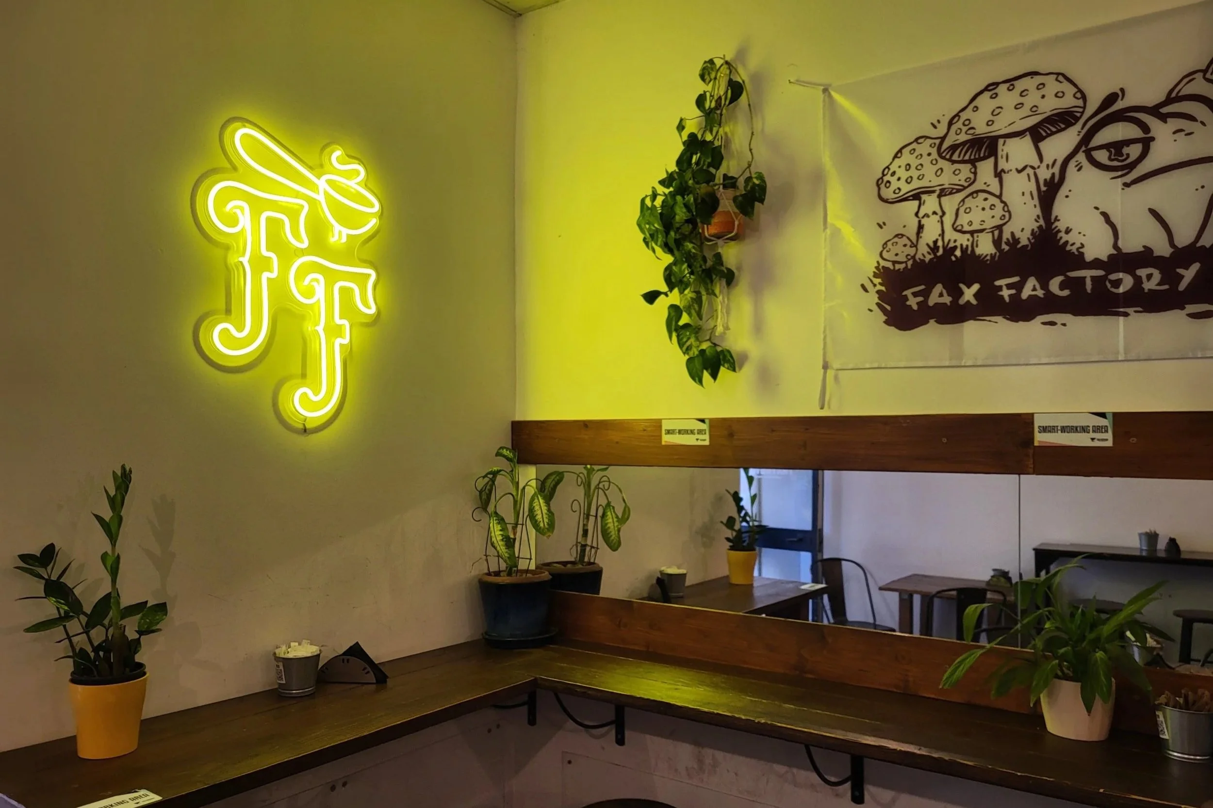 Inside Fax Faxtory specialty coffee Pigneto