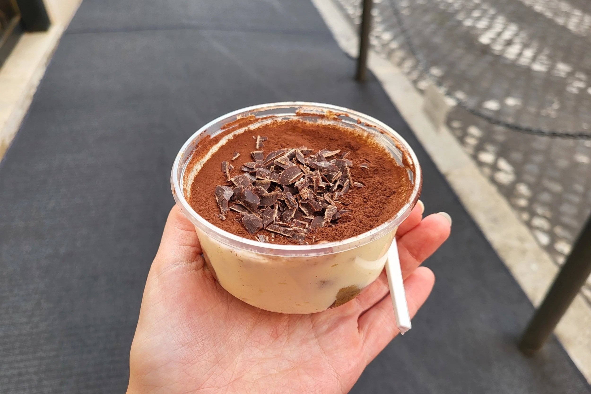 Takeaway tiramisu at Mr. 100 Tiramisù in Rome