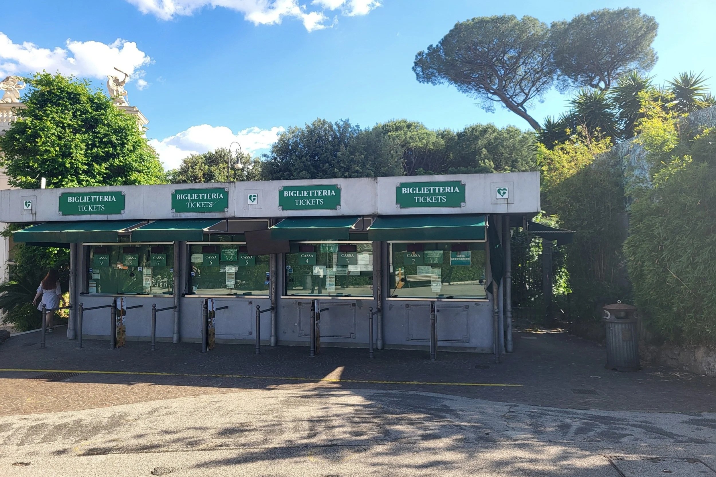 Ticket booth Bioparco di Roma zoo
