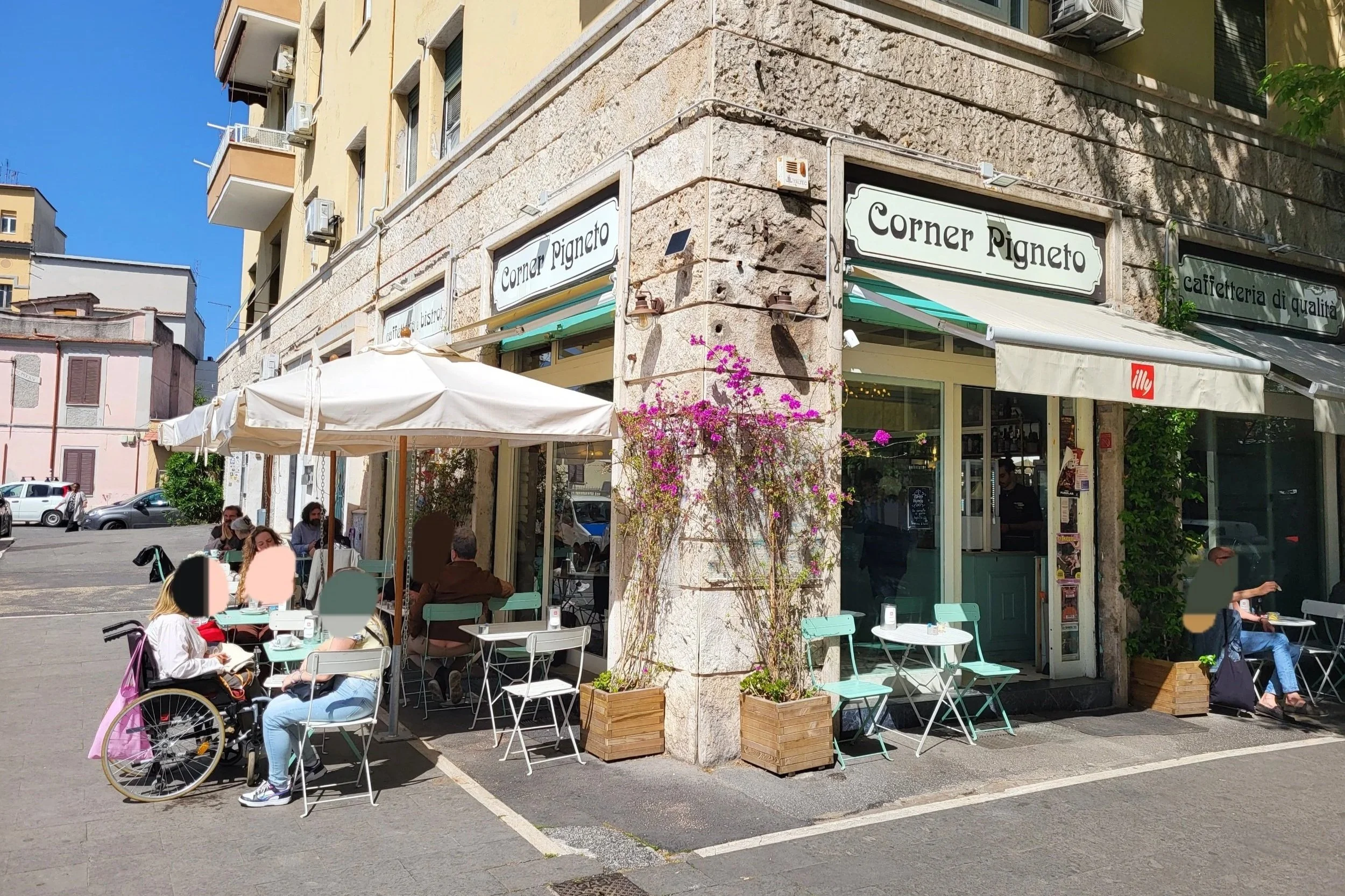 Outside of The Corner Pigneto, cafe and bar