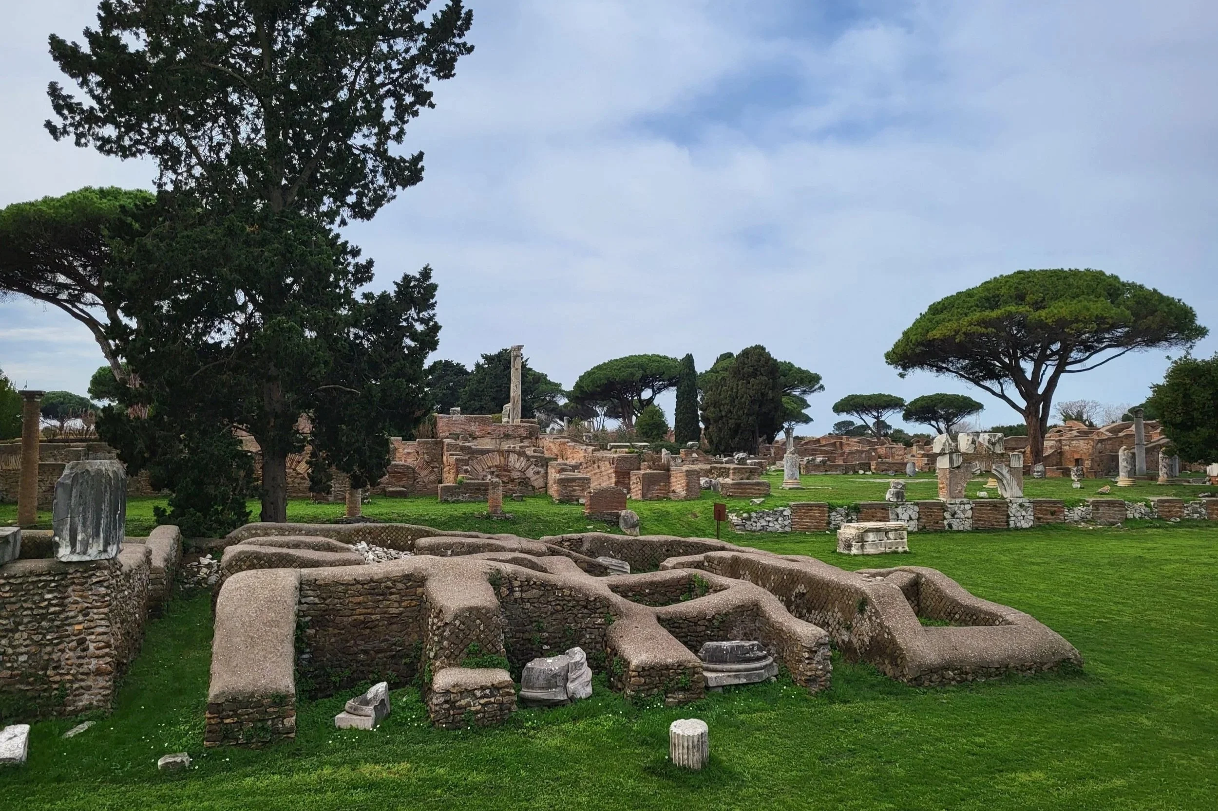 Site view of Ostia Antica
