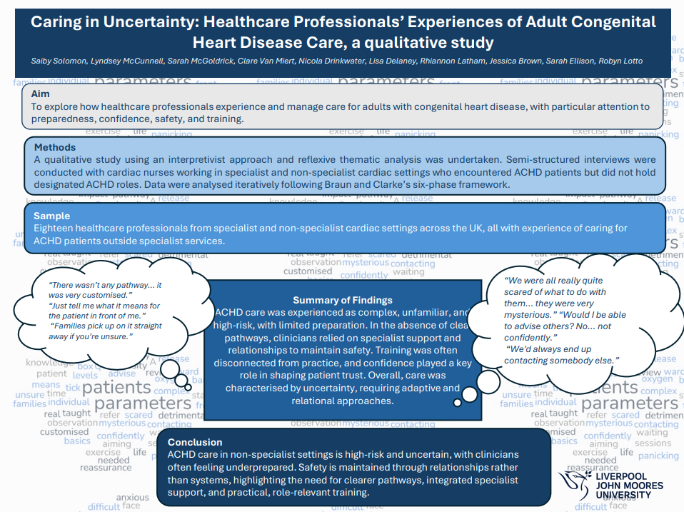 Caring in Uncertainty: Healthcare Professionals’ Experiences of Adult Congenital Heart Disease Care, a qualitative study