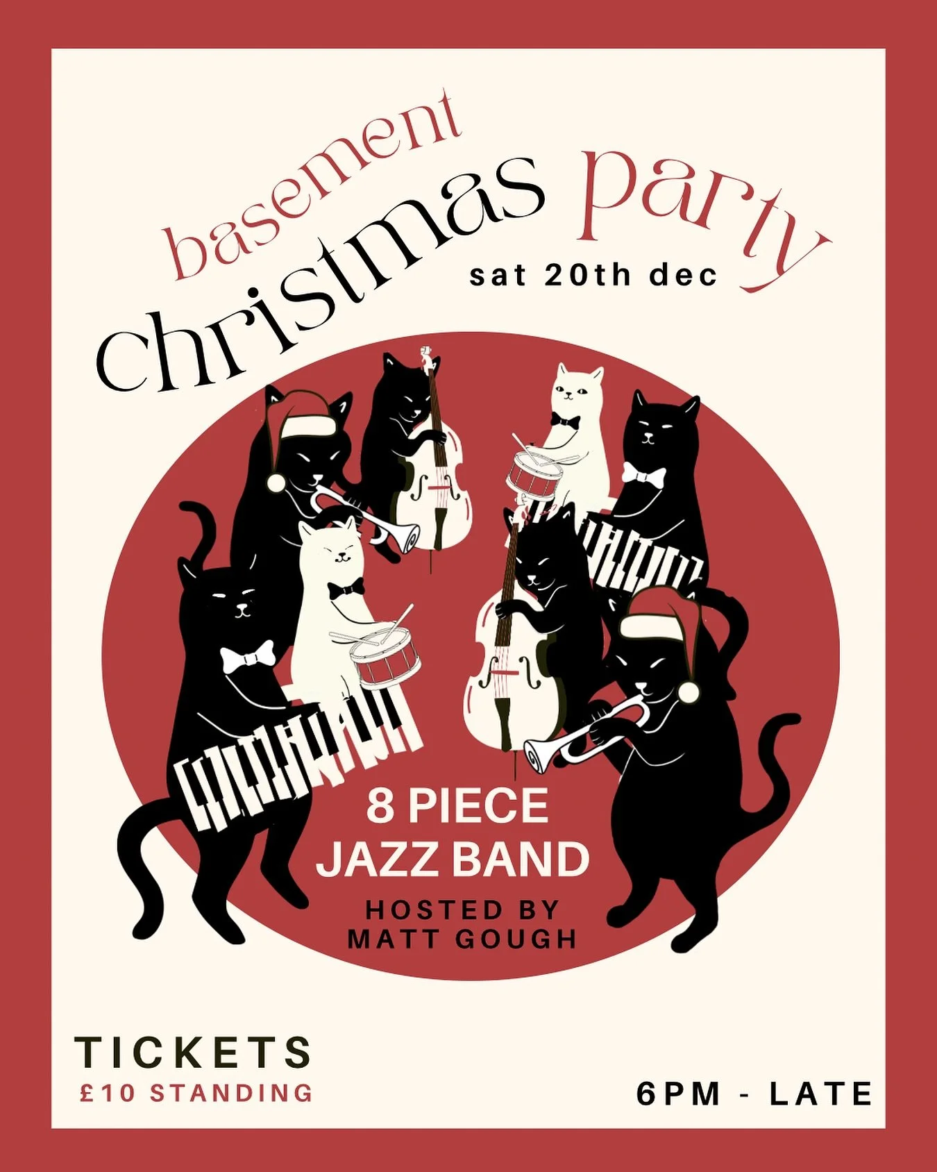 The temperatures dropping, the nights are getting shorter but we&rsquo;ve got just the thing to brighten your mood&hellip;

Our annual Christmas party is here and we&rsquo;ve invited a jazz octet hosted by @matt_gough_music to play all your festive f