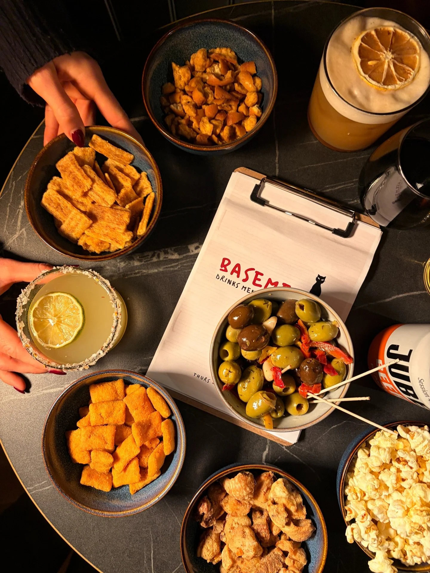 Sips, sounds, and small bites 🐈&zwj;⬛🎷

Our food offering has had a little refresh, and we&rsquo;re keeping things simple at the bar with a curated menu of snacks, perfect for grazing while your cocktails do the heavy lifting.

We&rsquo;re back on 