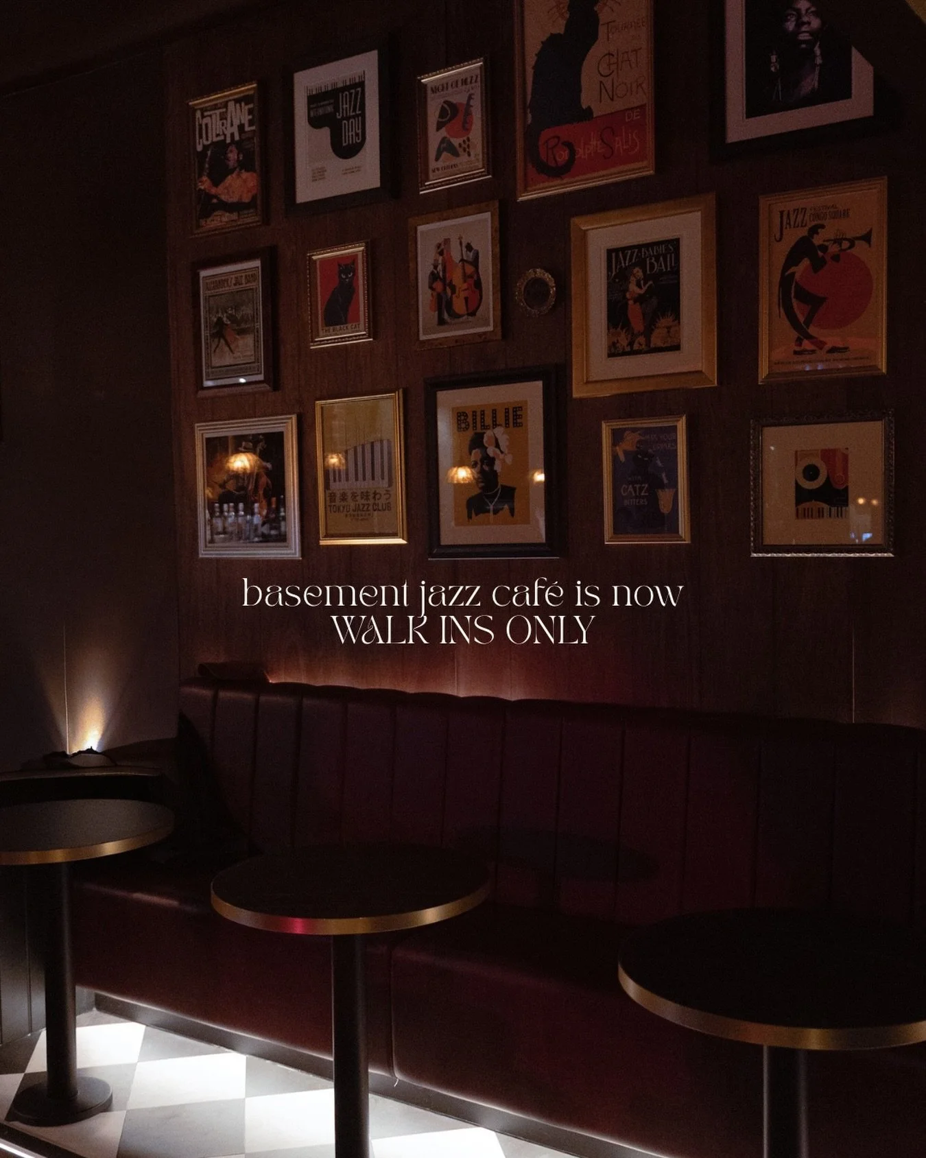 We believe the best nights out are the ones you don&rsquo;t plan&hellip;

To keep the energy fluid and to make sure that Basement stays accessible for these spontaneous plans we&rsquo;re moving to a WALK INS ONLY policy. No more rigid time slots and 
