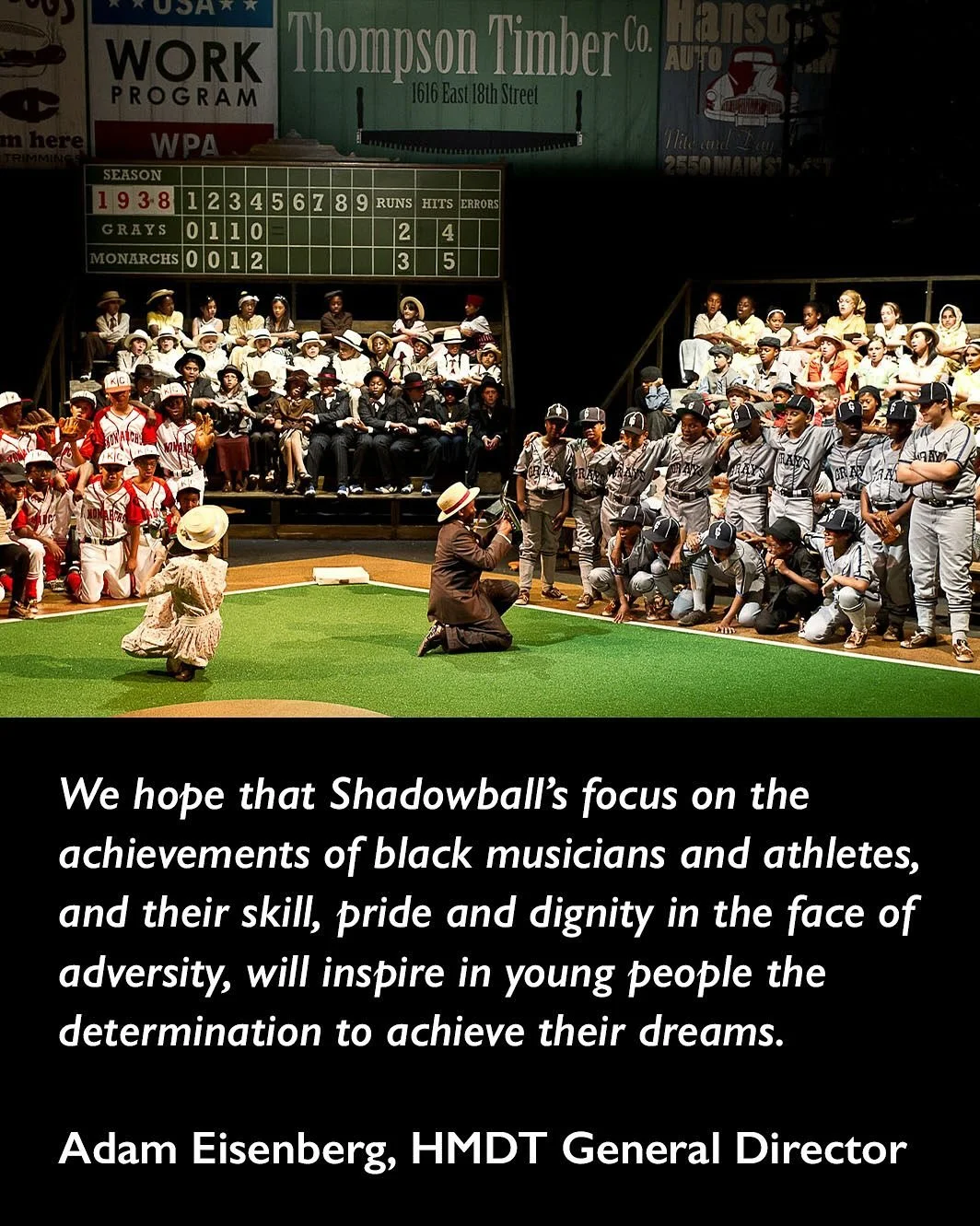 In a time of segregation, when jazz and baseball flourished, a courageous group of men struggled to achieve their dream despite the odds&hellip;

The first story in our 30th Anniversary Retrospective celebrates #BlackHistoryMonth with Shadowball our 