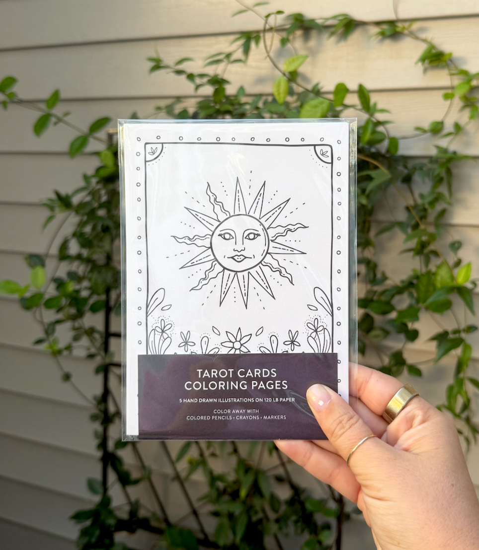 Tarot Card Coloring Sheet Set