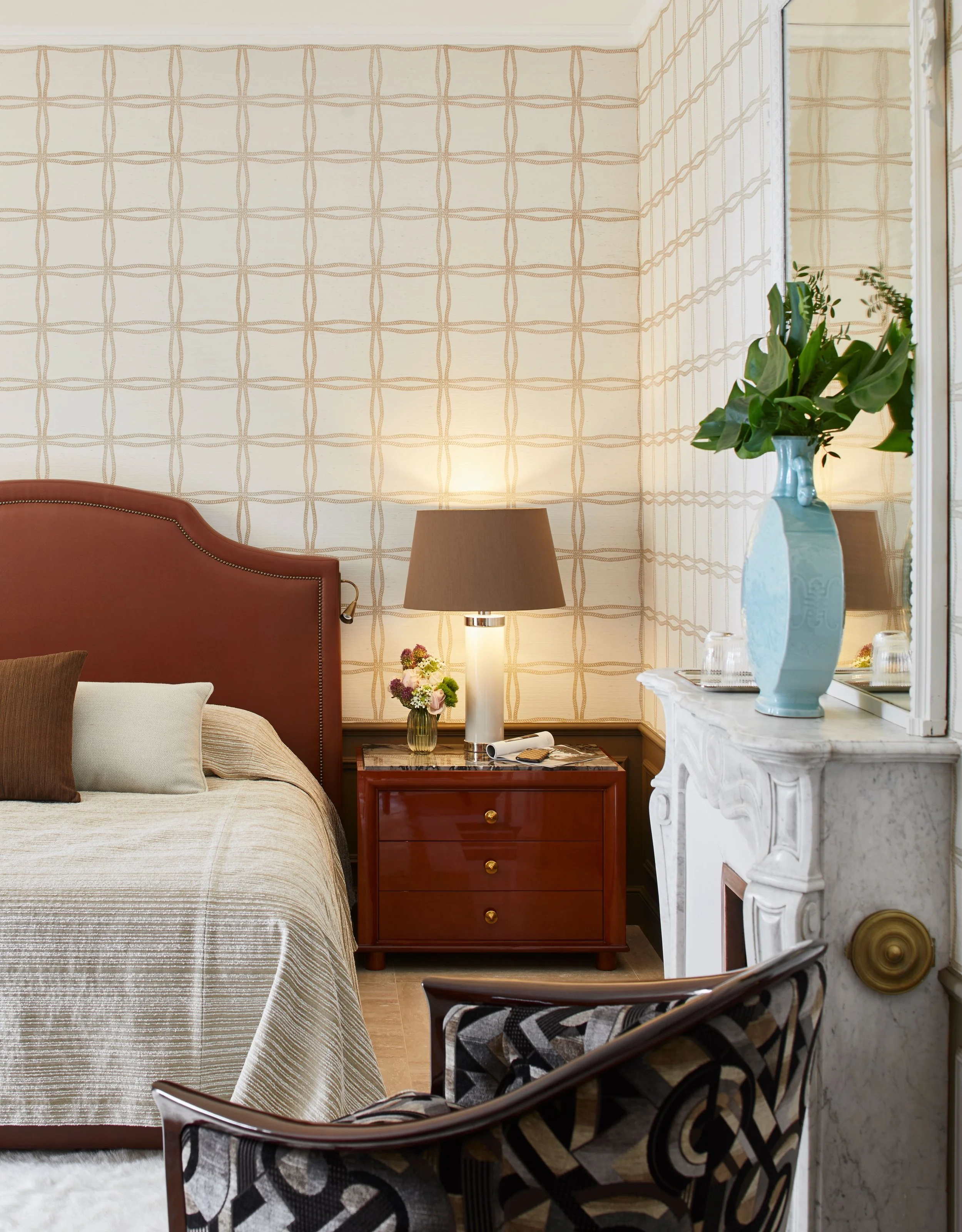 luxury wedding in Grimaud bedroom