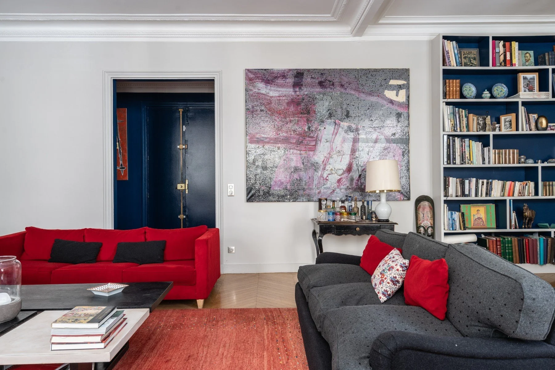 luxury apartment paris university living room