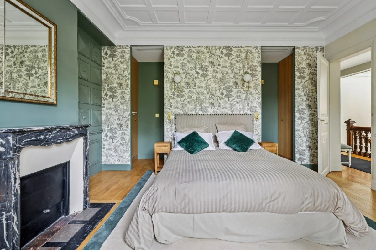 luxury home paris auteuil bedroom