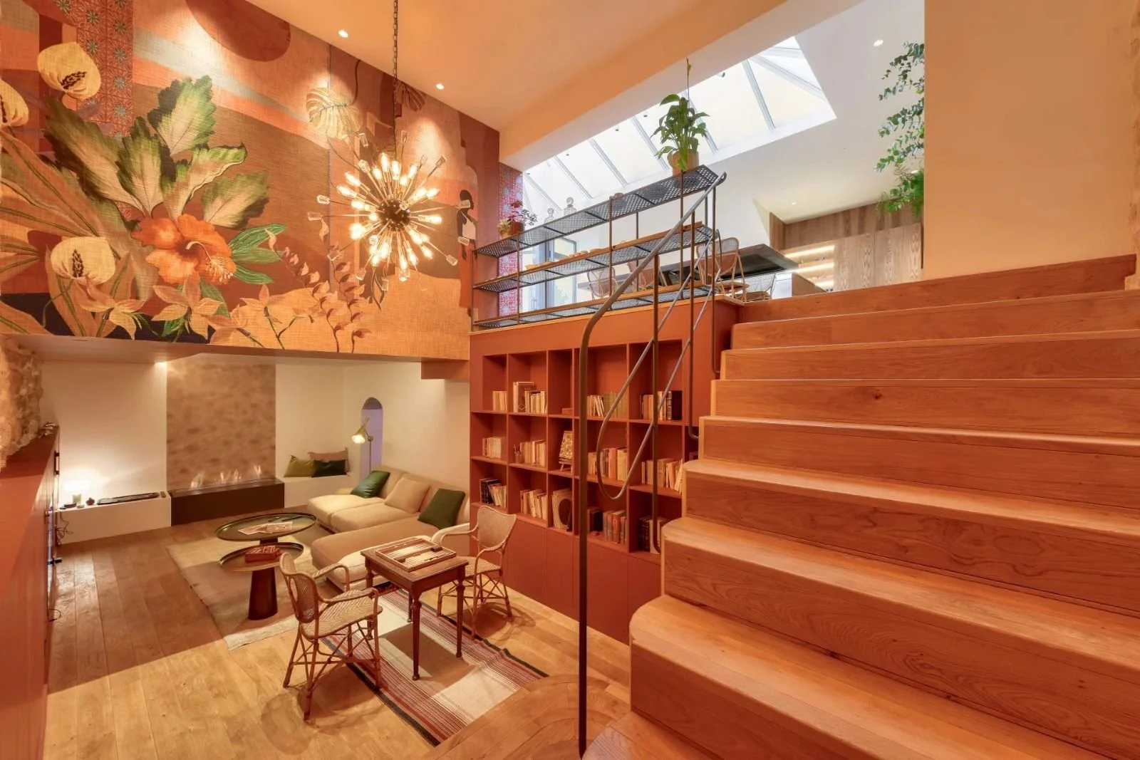 home paris saint sulpice lounge area