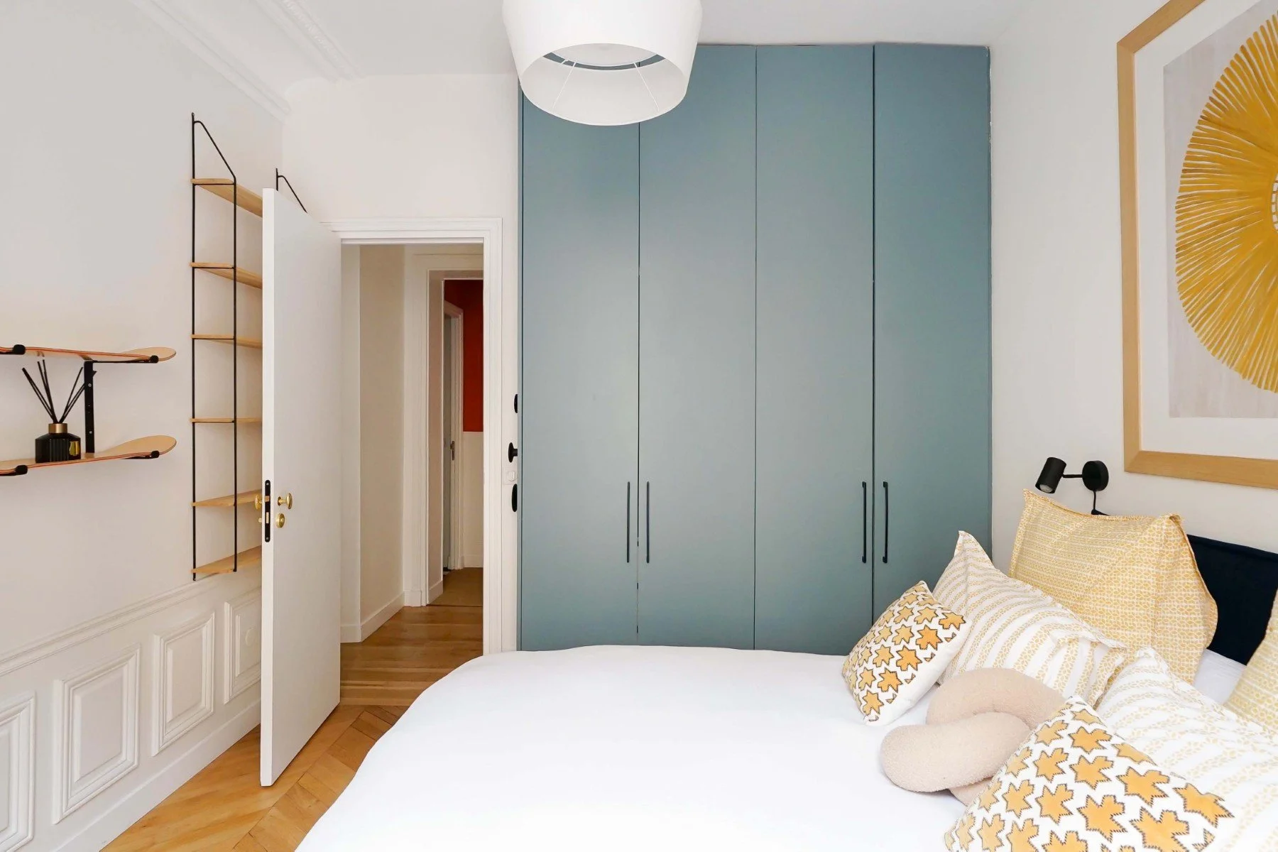 luxury apartment paris mouffetard bedroom