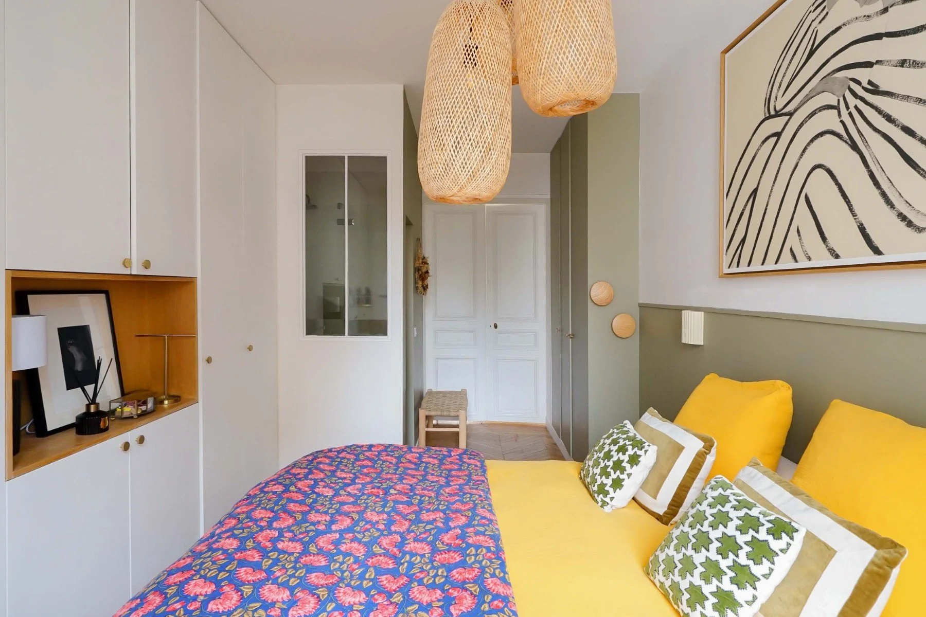 luxury apartment paris mouffetard bedroom