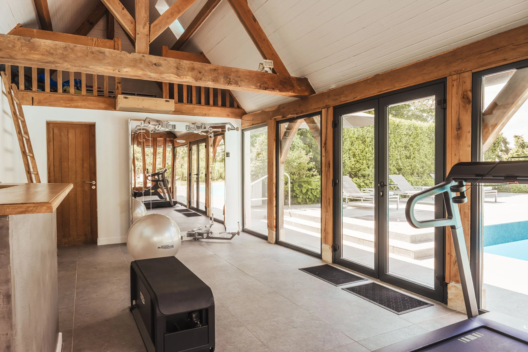 Luxury villa Bonneville gym