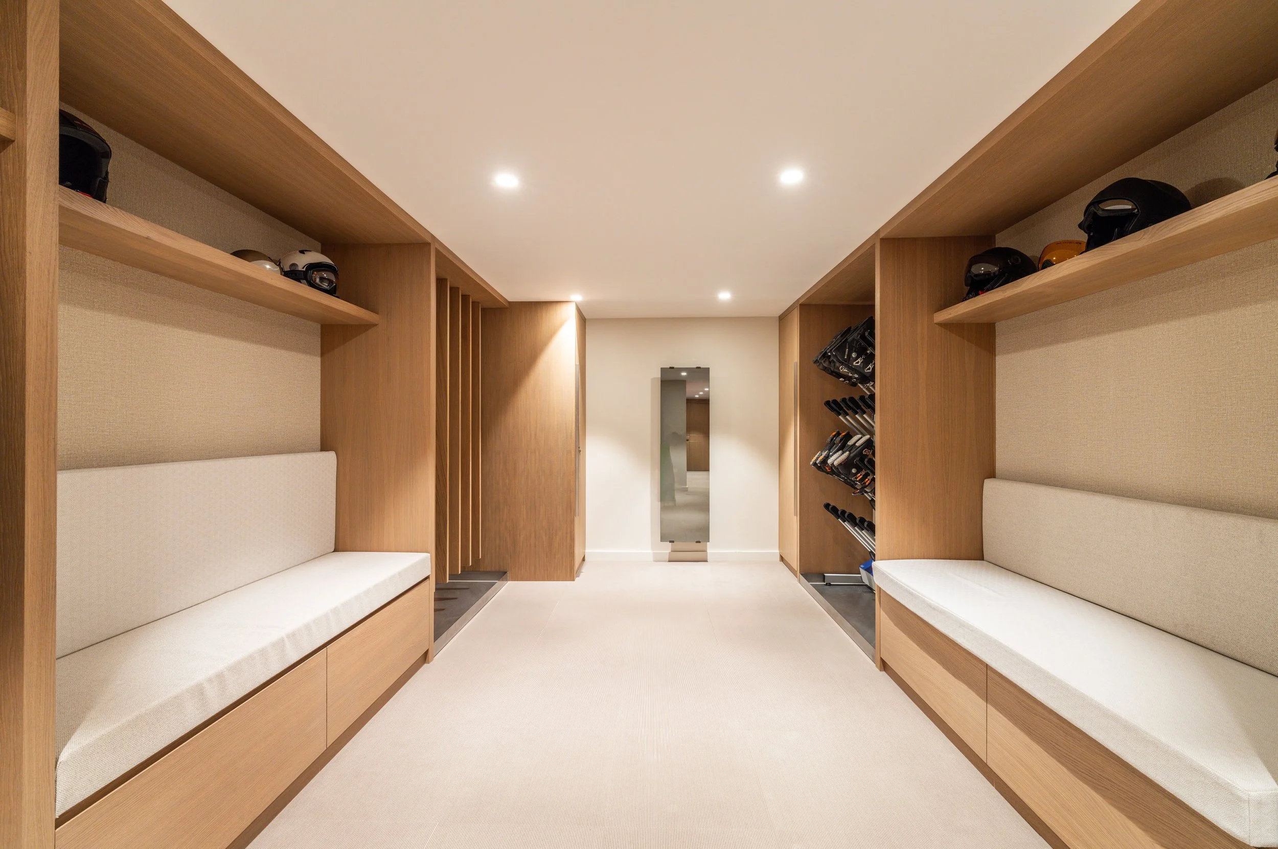 courchevel 1850 ecureuil luxury chalet ski room
