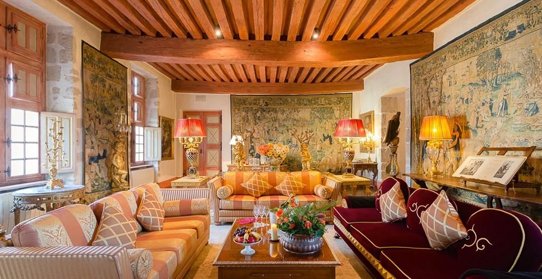 corporate retreat paris chateau living room