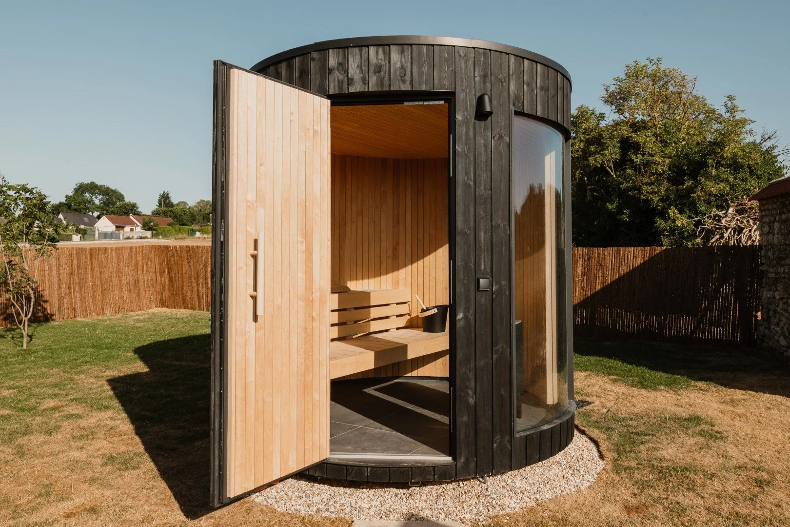 corporate retreat near Paris sauna