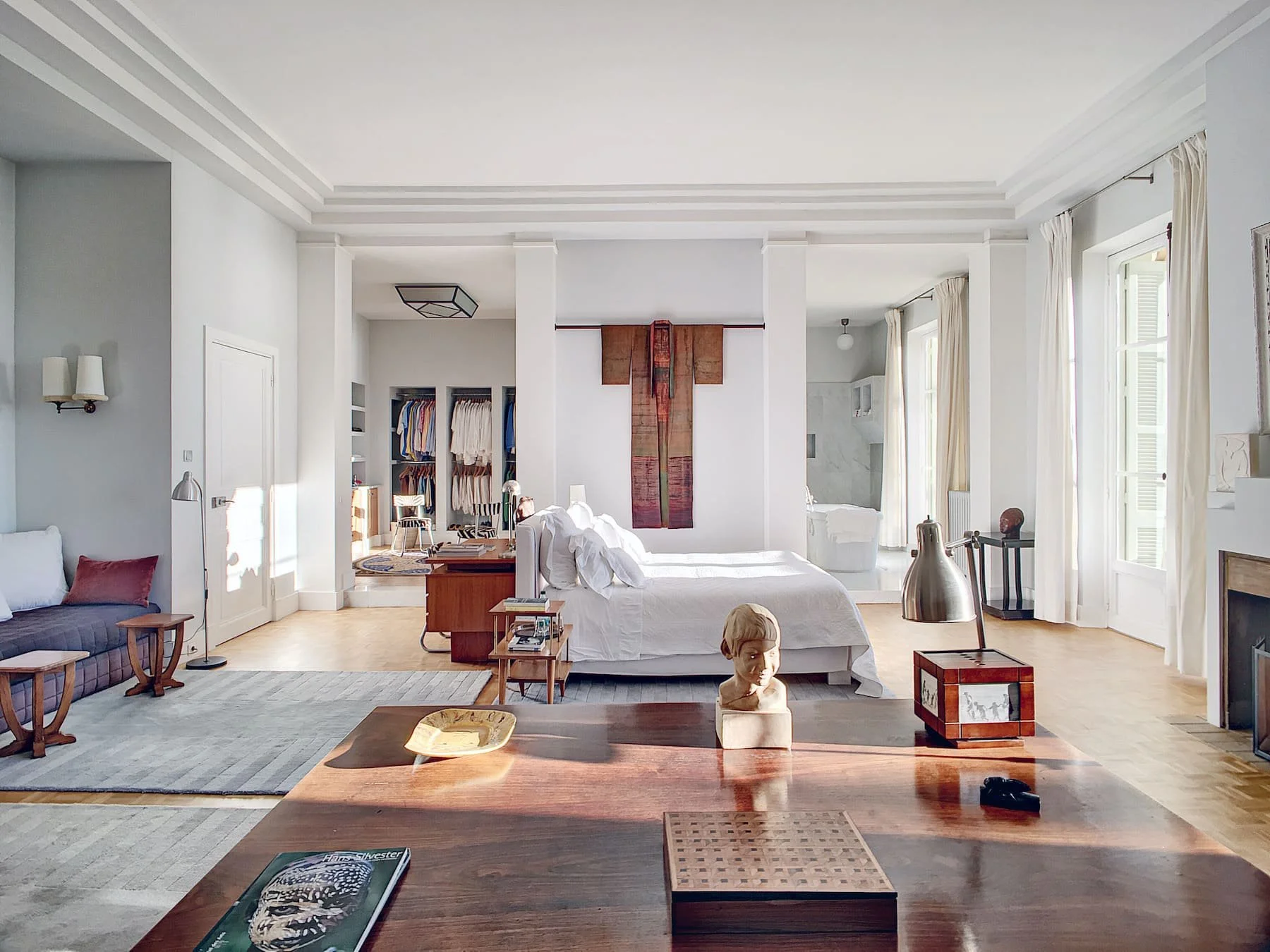 mansion in France bedroom