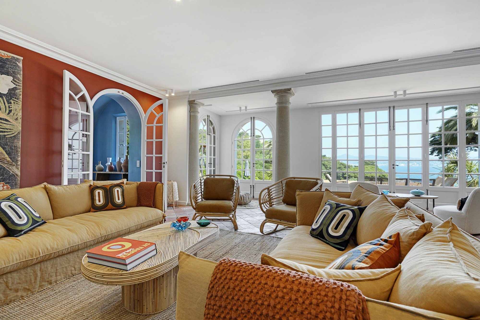 mansion in France lounge area