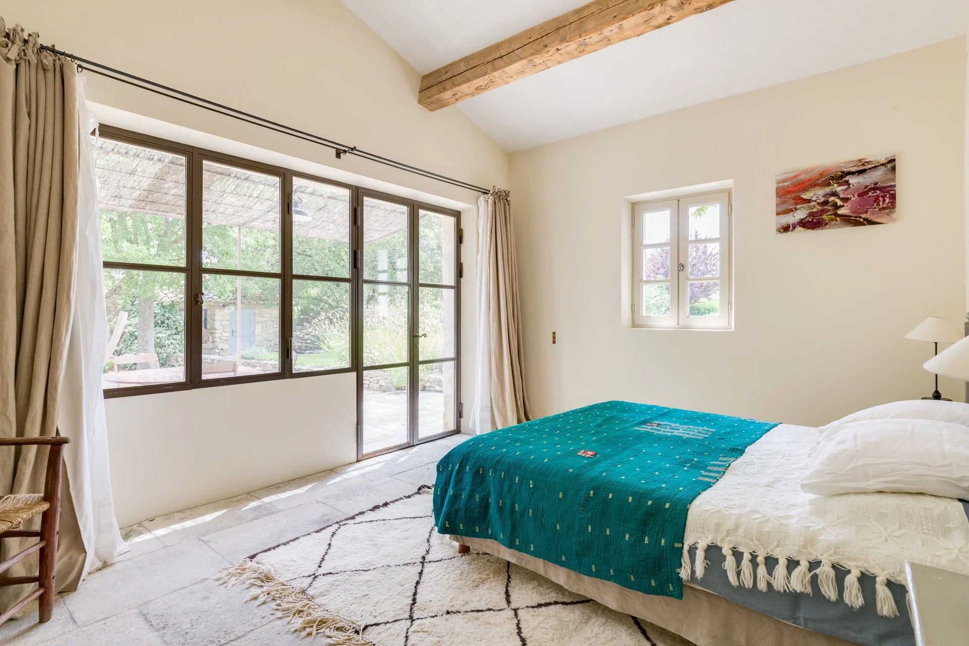 mansion in France bedroom