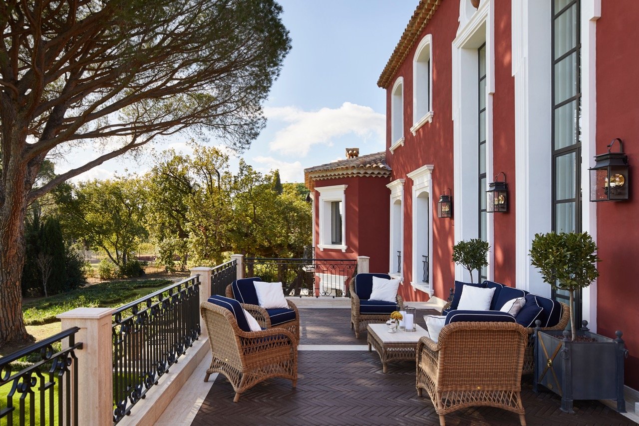 mansion in France terrace